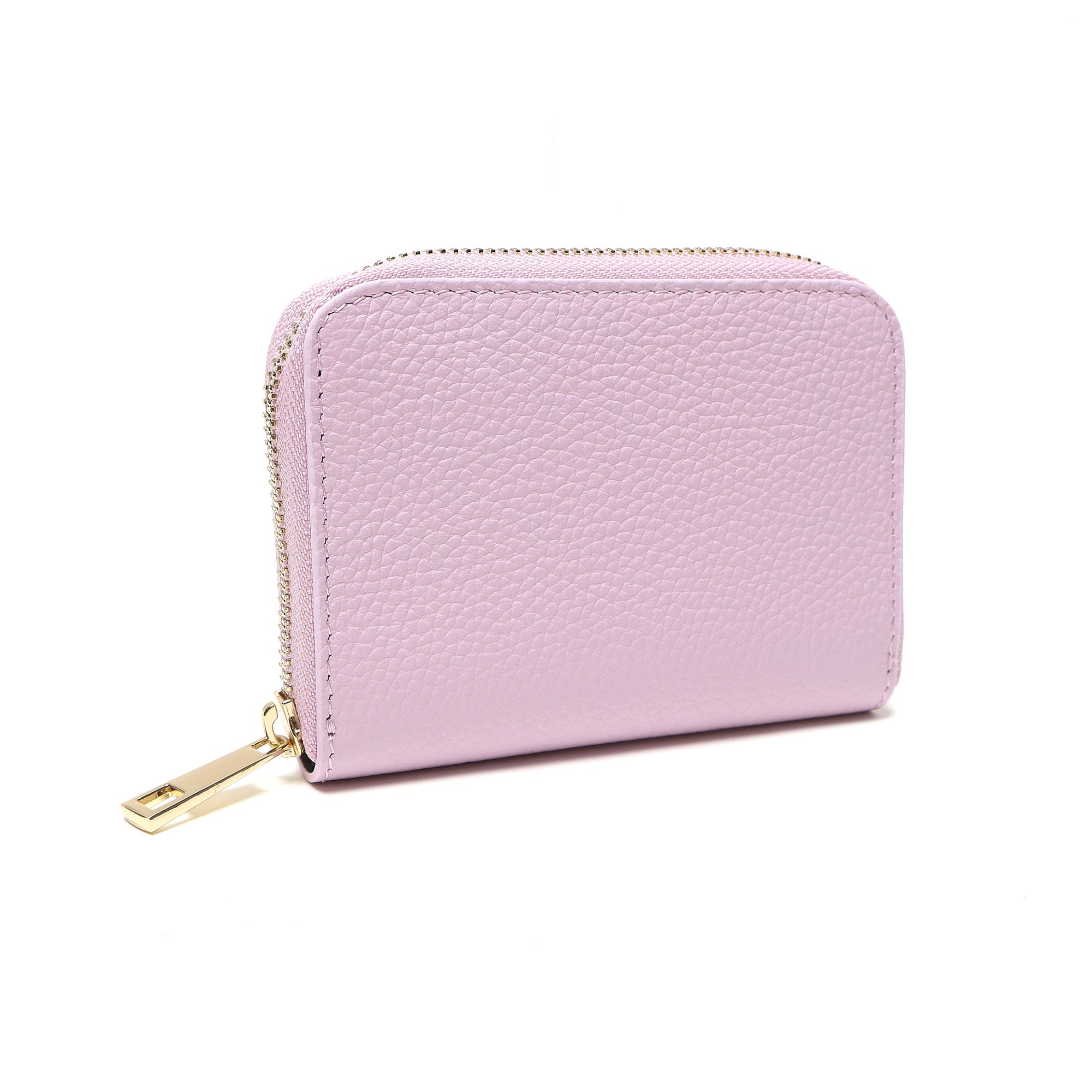 Portafoglio Piccolo Donna in Vera Pelle Made in Italy con Zip e Dettagli Oro