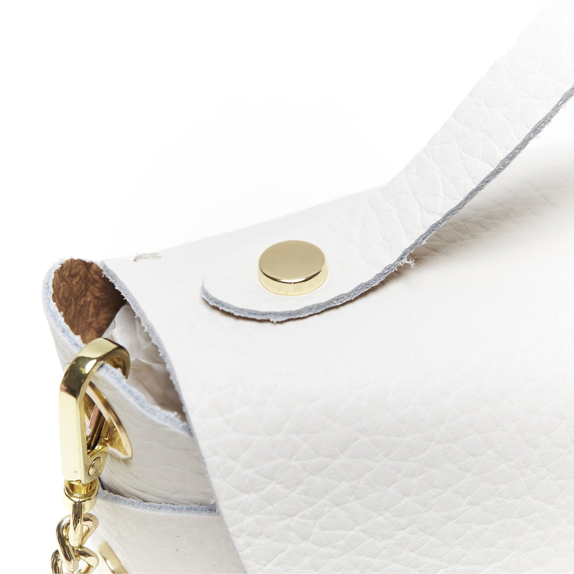Mini Pochette in Vera Pelle con Tracolla a Catena – Made in Italy