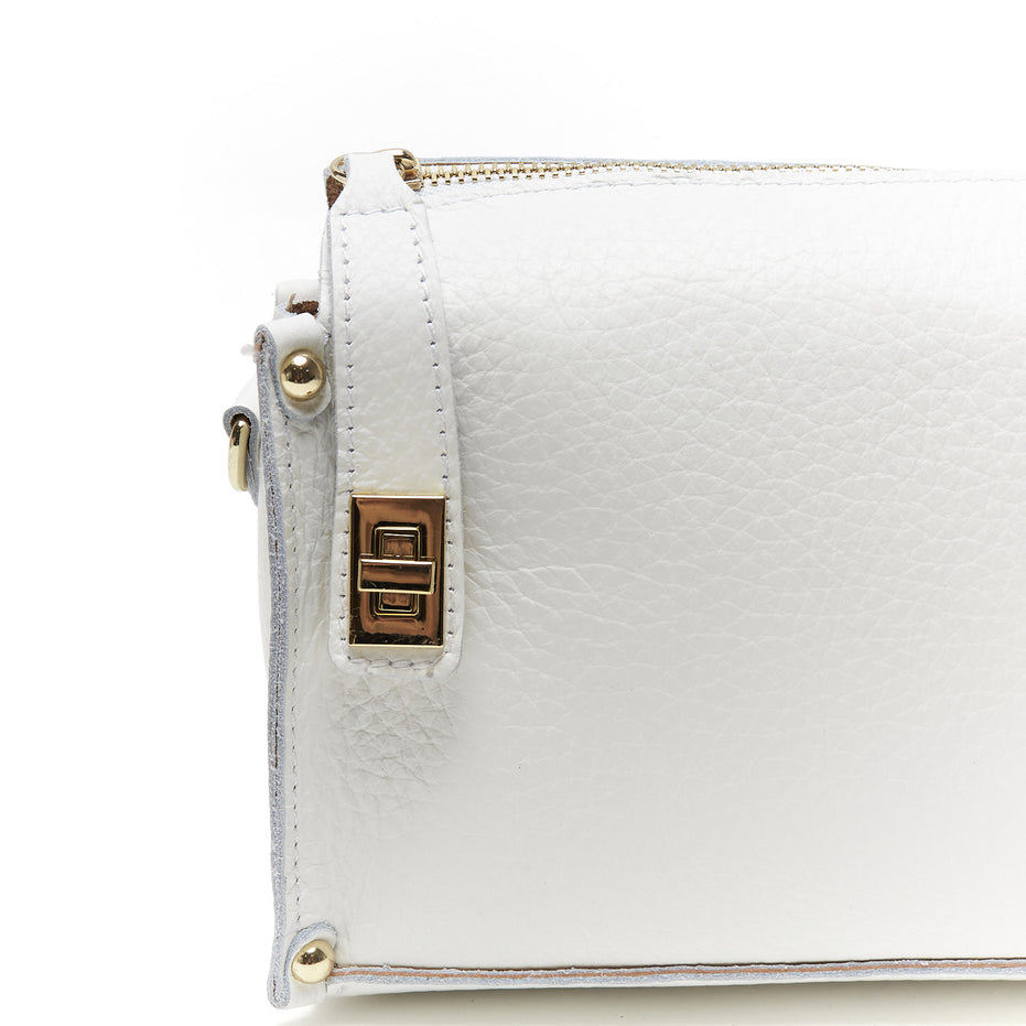 Pochette a Tracolla chiusura sicura in Vera Pelle – Made in Italy