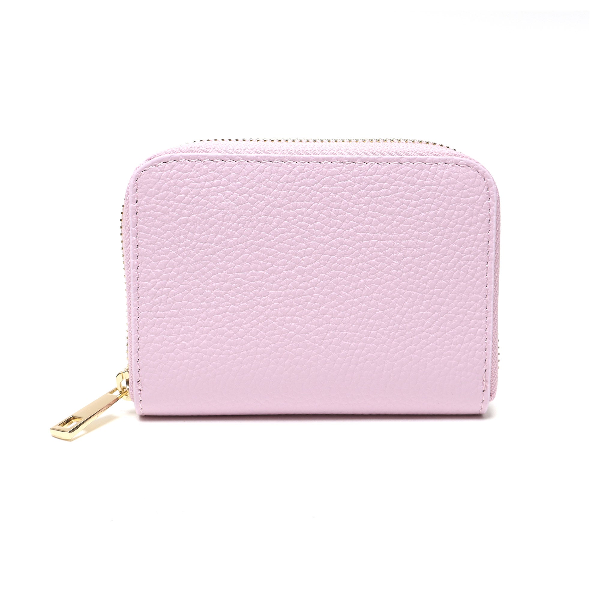 Portafoglio Piccolo Donna in Vera Pelle Made in Italy con Zip e Dettagli Oro
