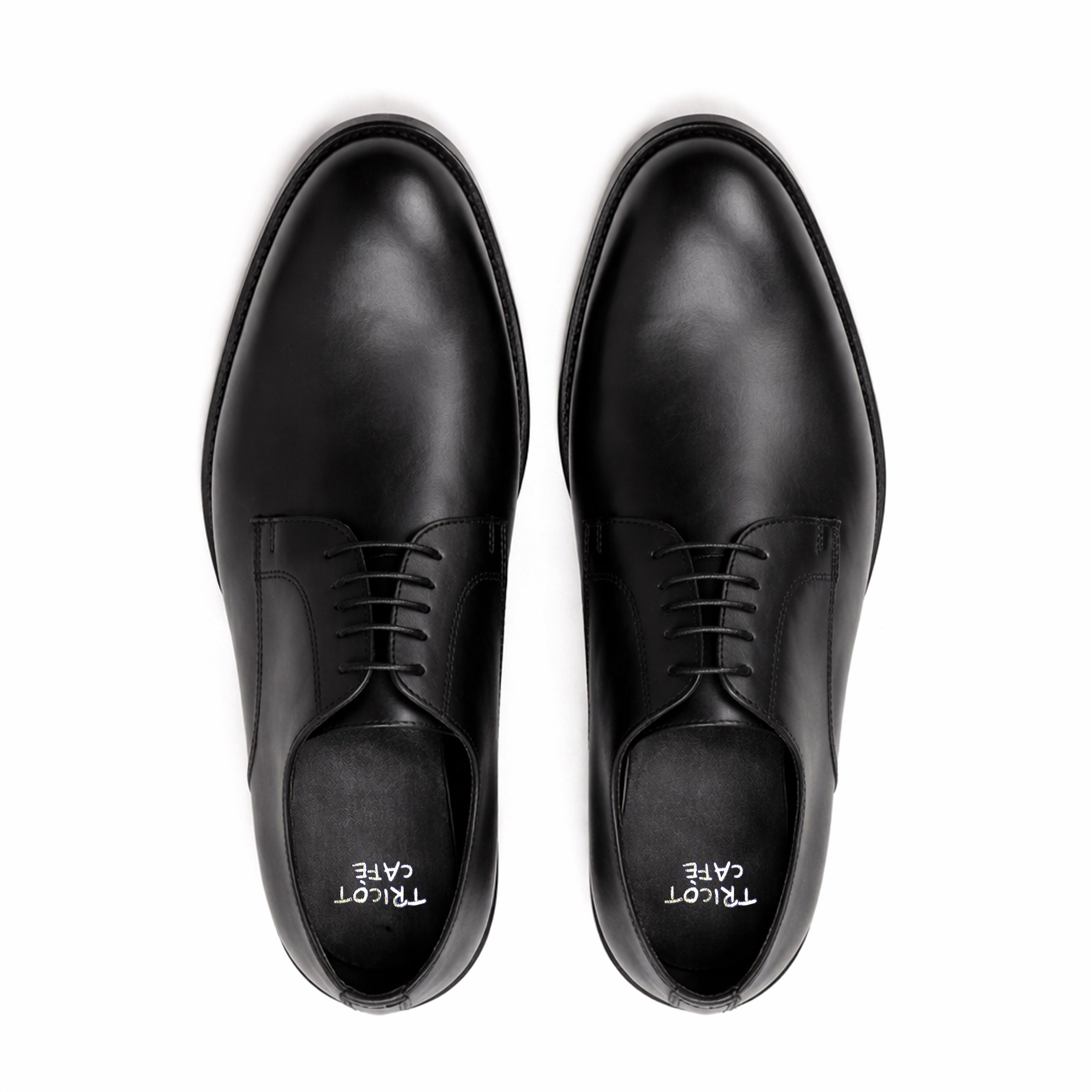 Scarpe - Derby plain toe da uomo in vitello – elegante in vera pelle