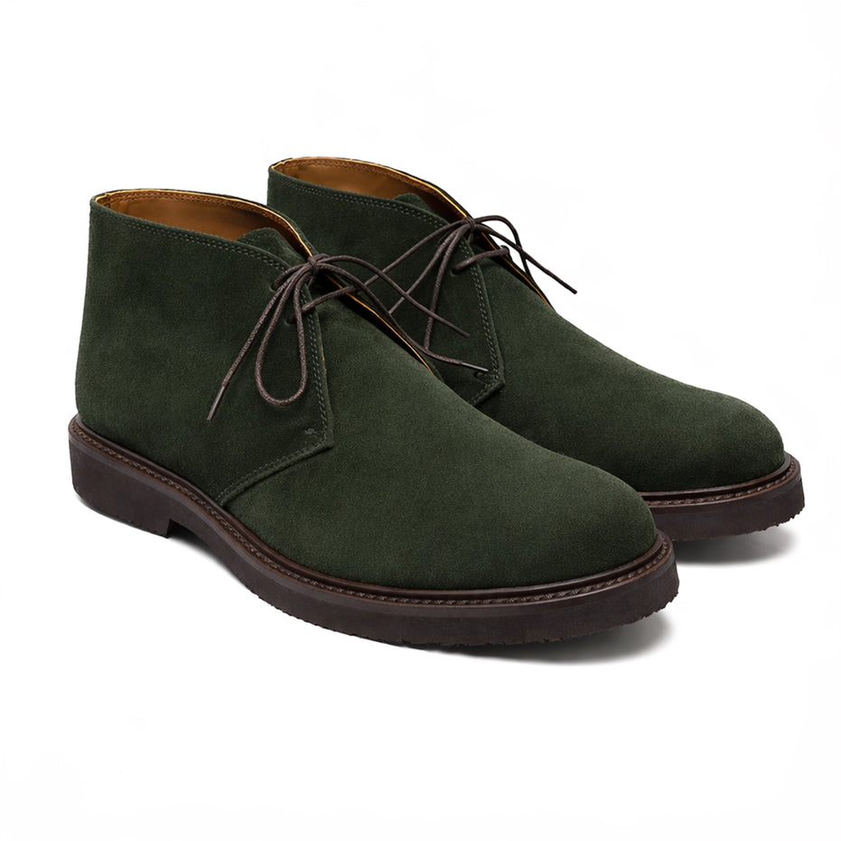 Scarpa Uomo Polacchino con lacci scamosciata
