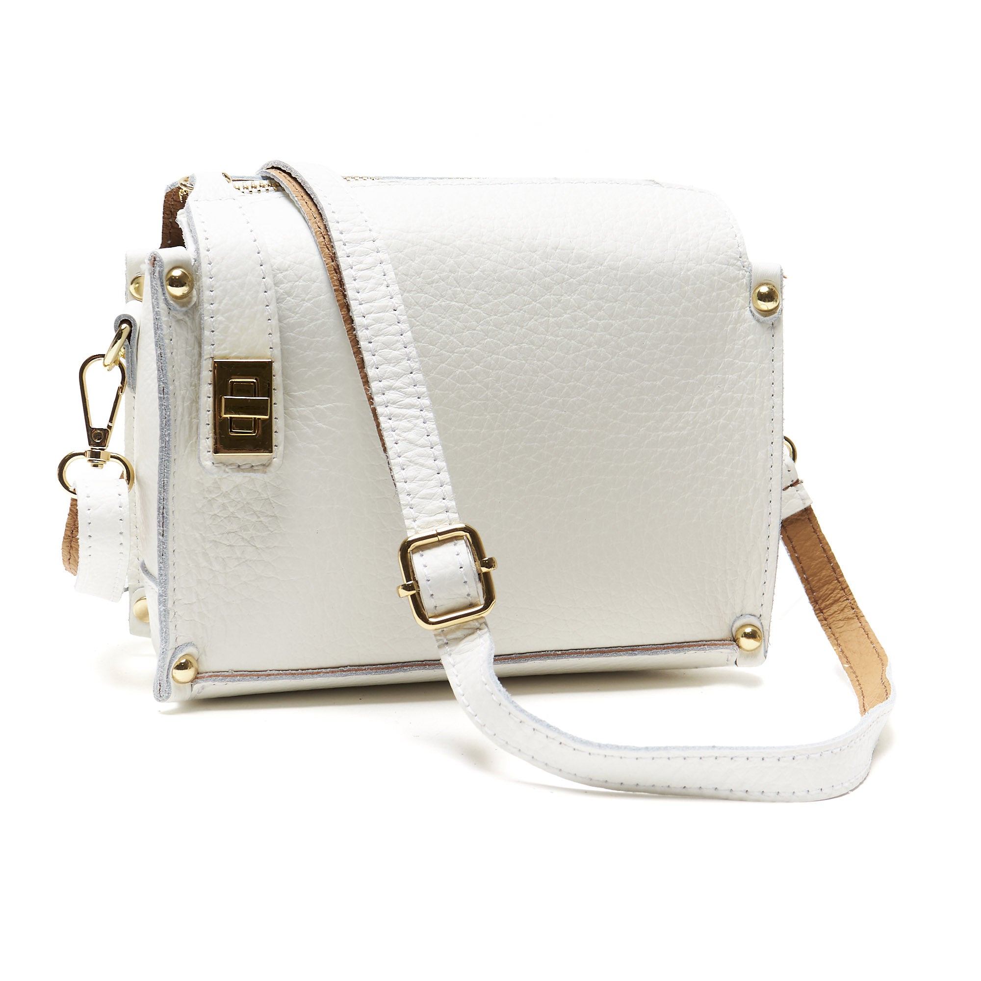 Pochette a Tracolla chiusura sicura in Vera Pelle – Made in Italy