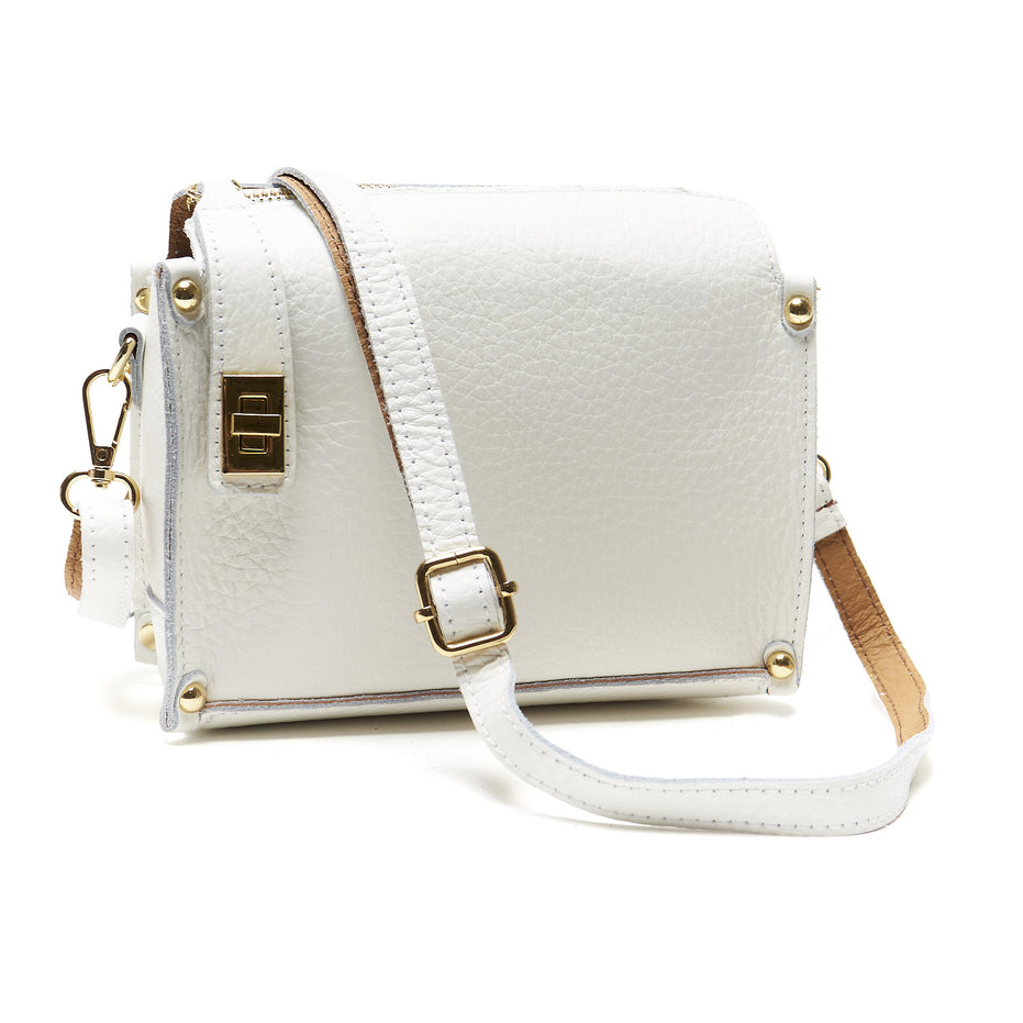 Pochette a Tracolla chiusura sicura in Vera Pelle – Made in Italy