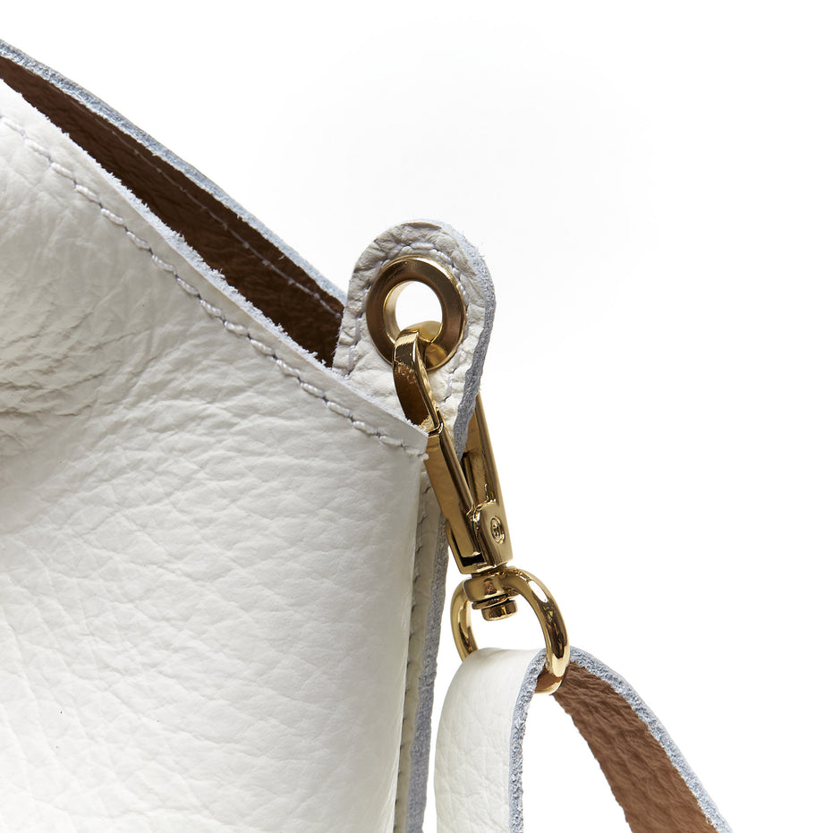 Borsa Hobo in Vera Pelle con Pochette Estraibile – Made in Italy
