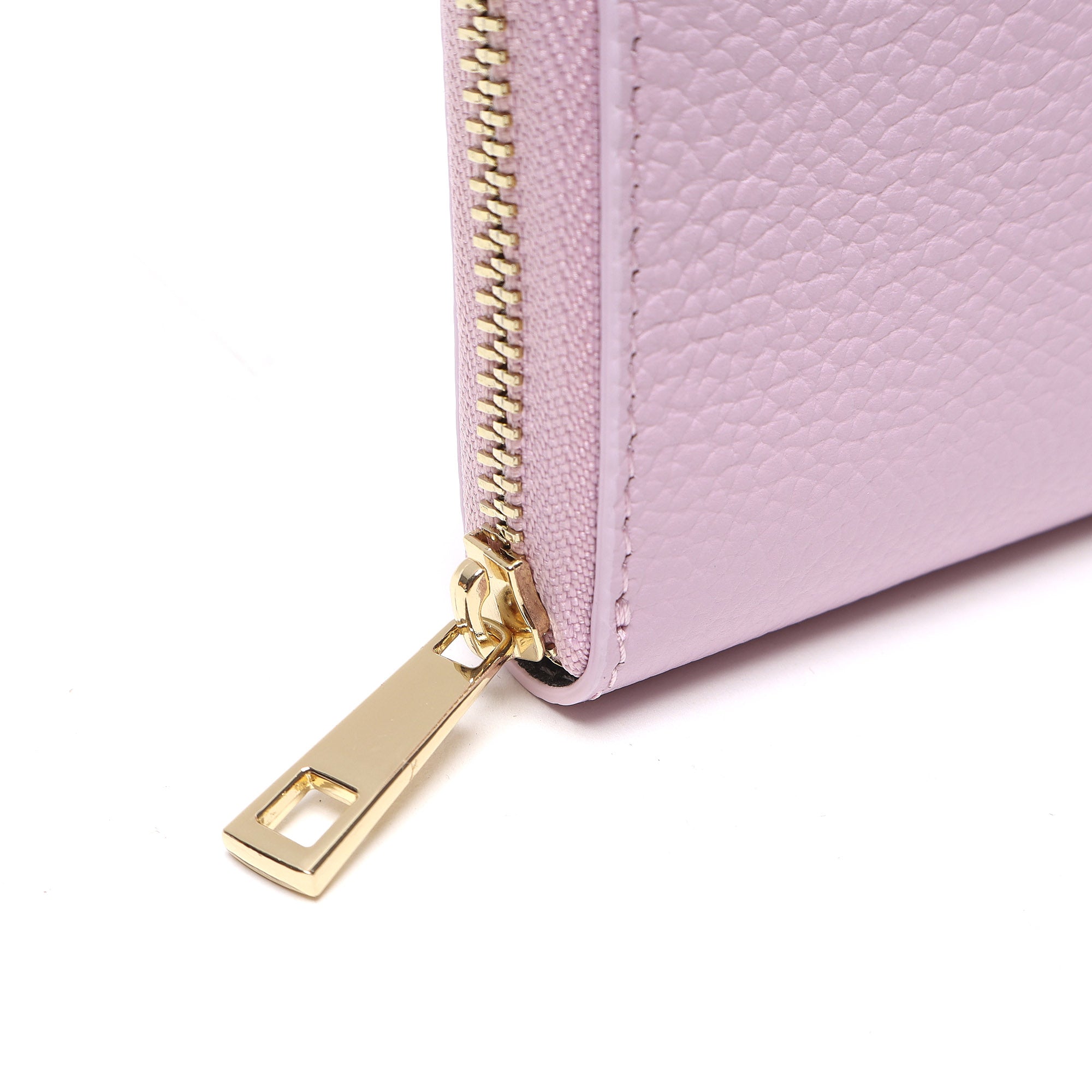 Portafoglio Piccolo Donna in Vera Pelle Made in Italy con Zip e Dettagli Oro
