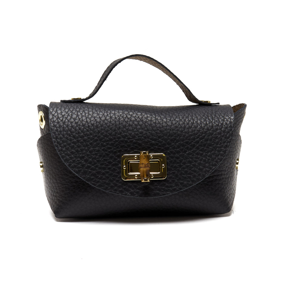 Mini Pochette in Vera Pelle con Tracolla a Catena – Made in Italy