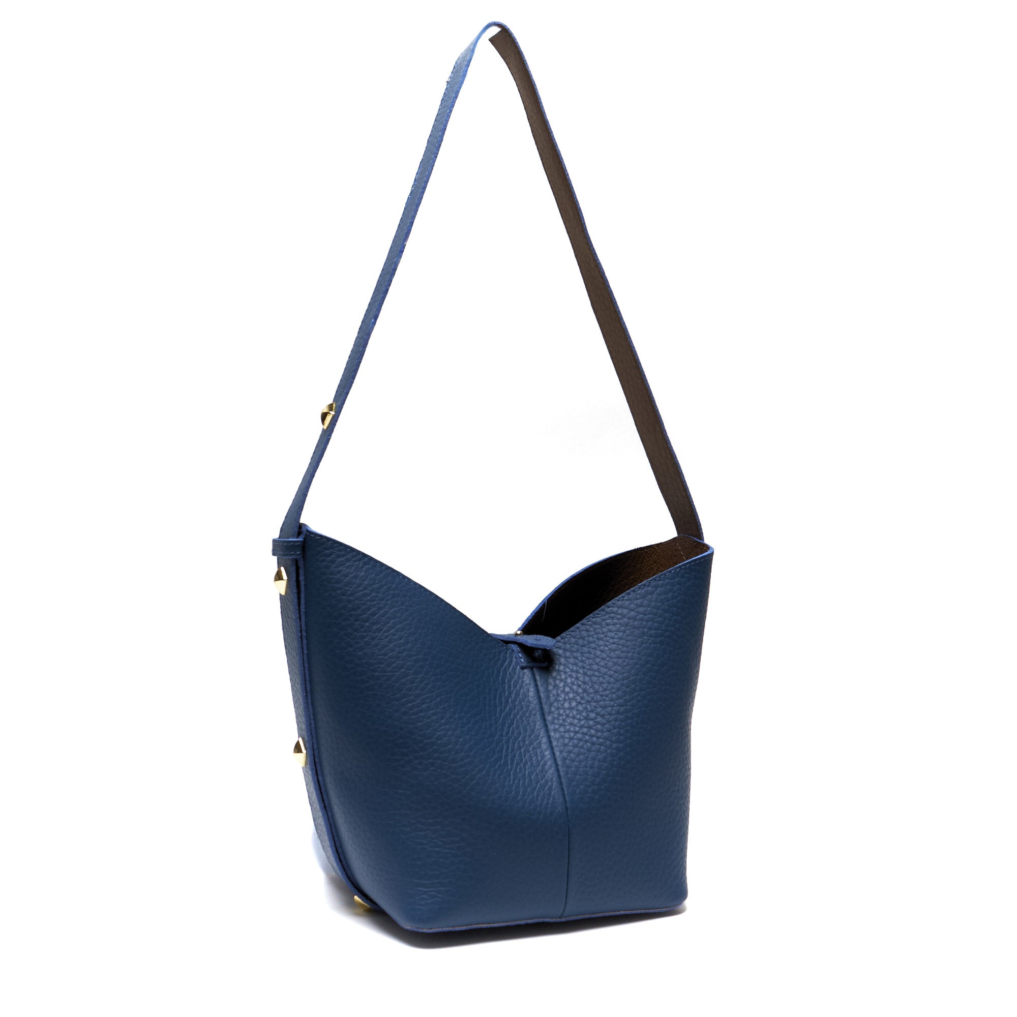 Borsa a Spalla in Vera Pelle con Pochette Estraibile – Made in Italy