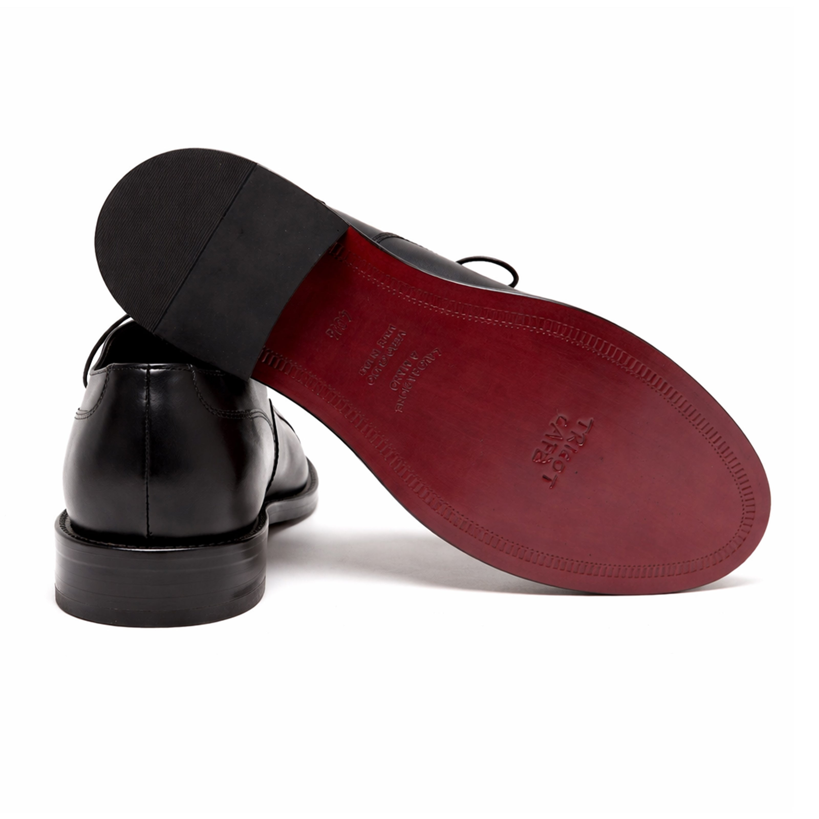 Scarpe - Derby plain toe da uomo in vitello – elegante in vera pelle