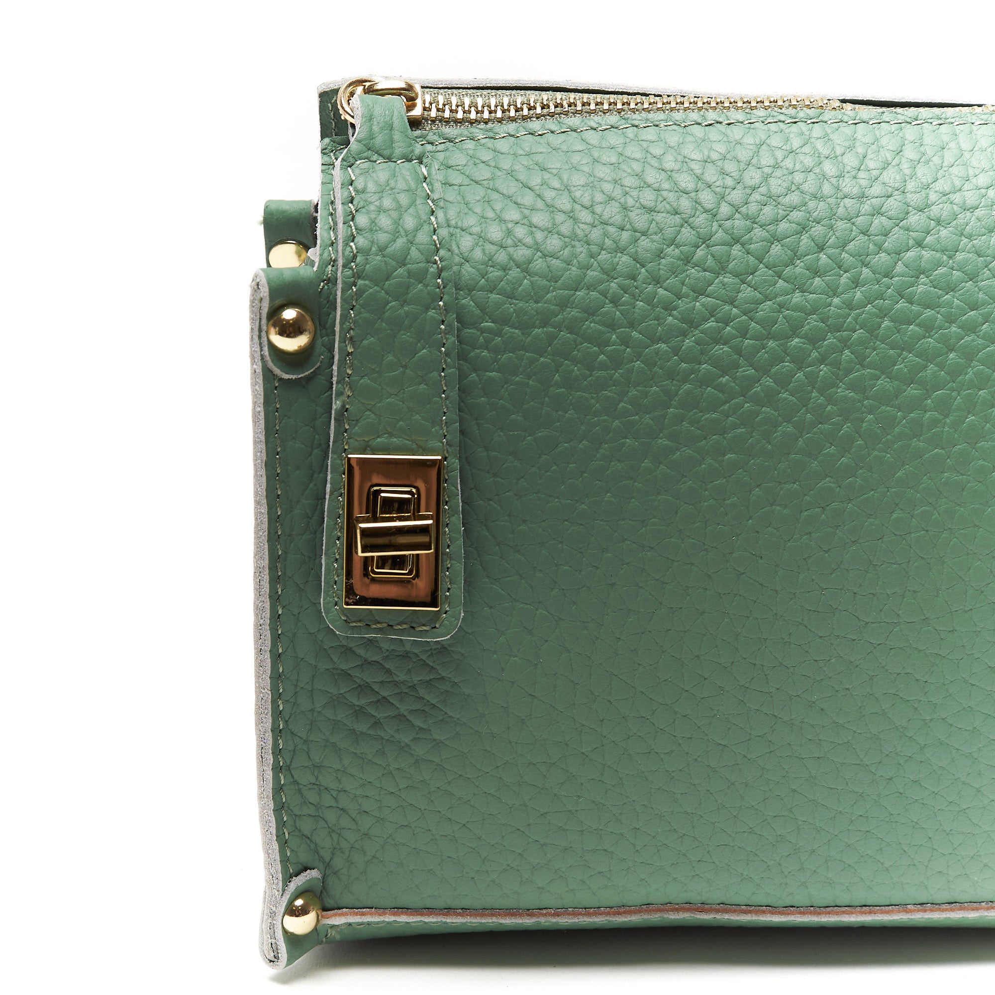 Pochette a Tracolla chiusura sicura in Vera Pelle – Made in Italy