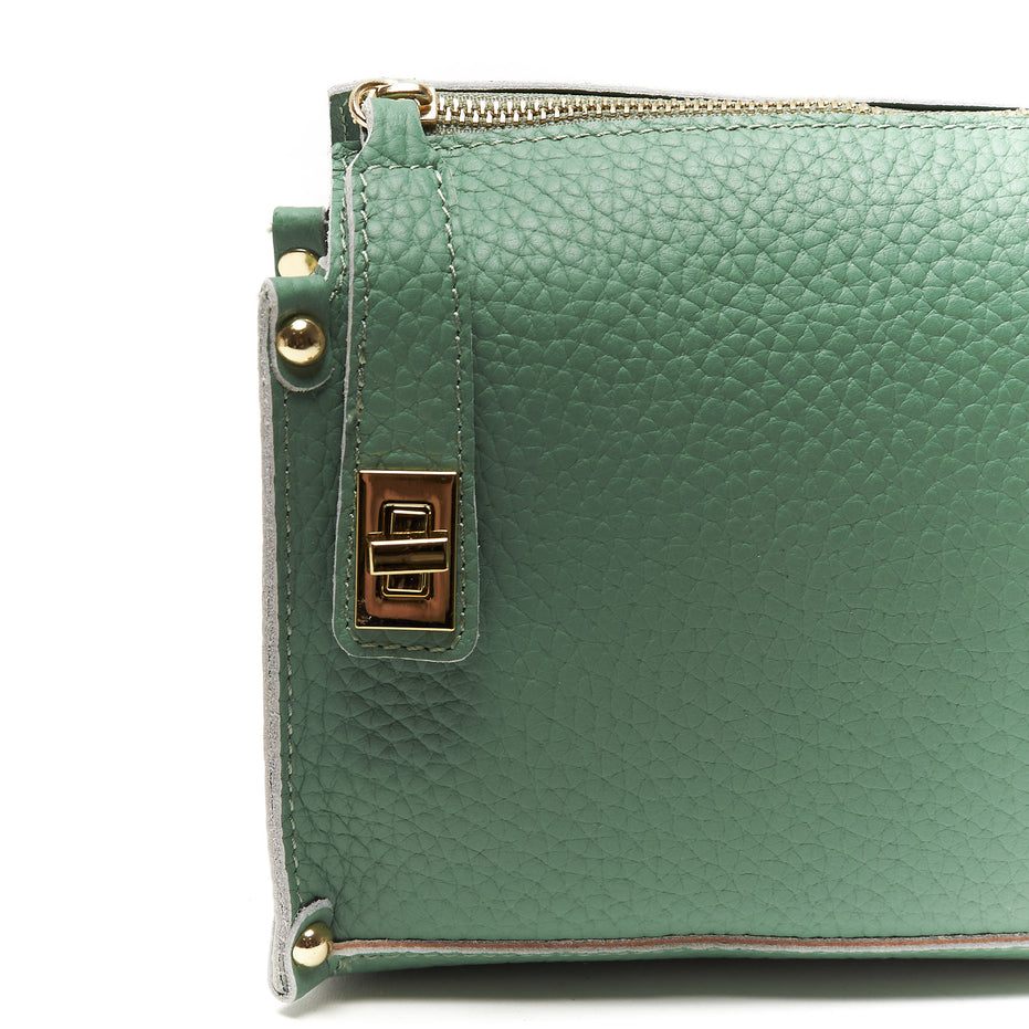 Pochette a Tracolla chiusura sicura in Vera Pelle – Made in Italy