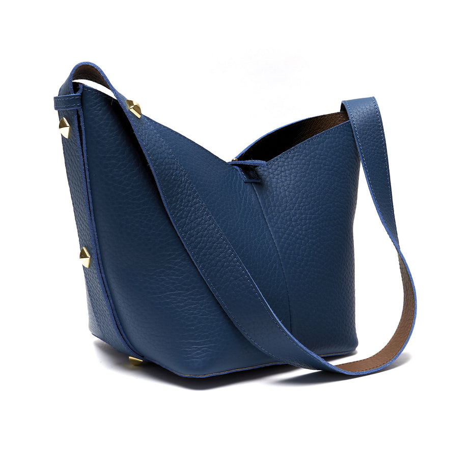 Borsa a Spalla in Vera Pelle con Pochette Estraibile – Made in Italy