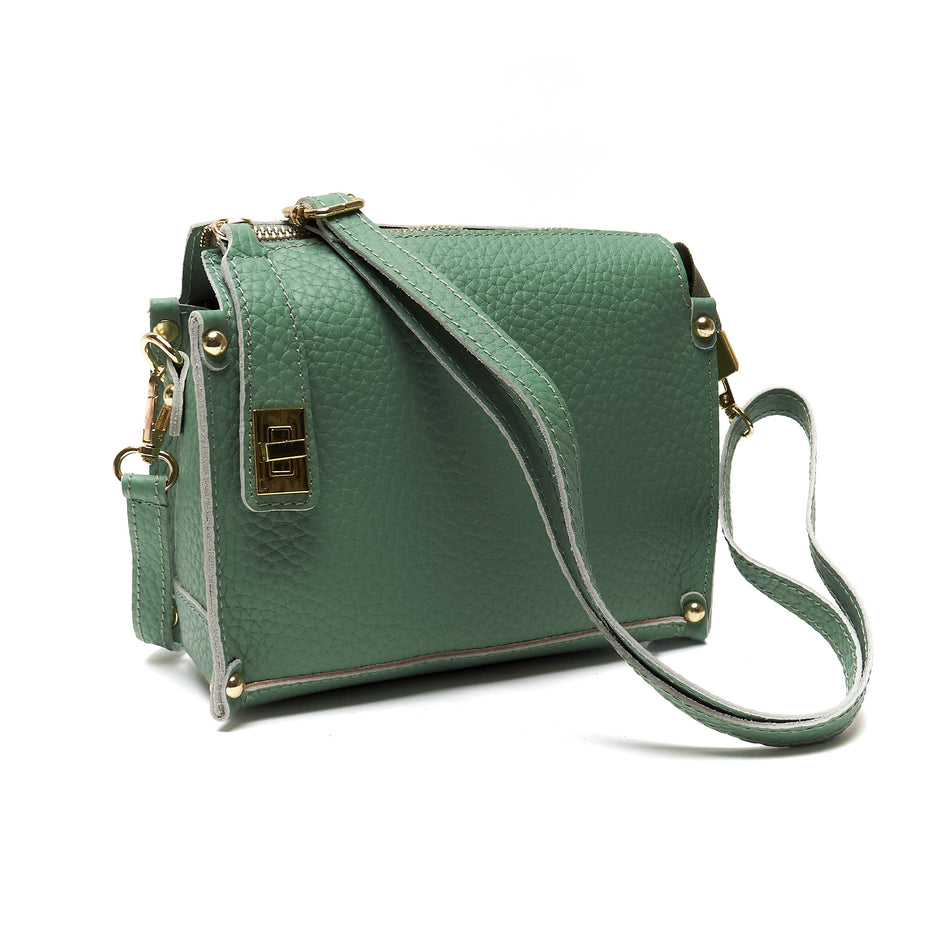 Pochette a Tracolla chiusura sicura in Vera Pelle – Made in Italy