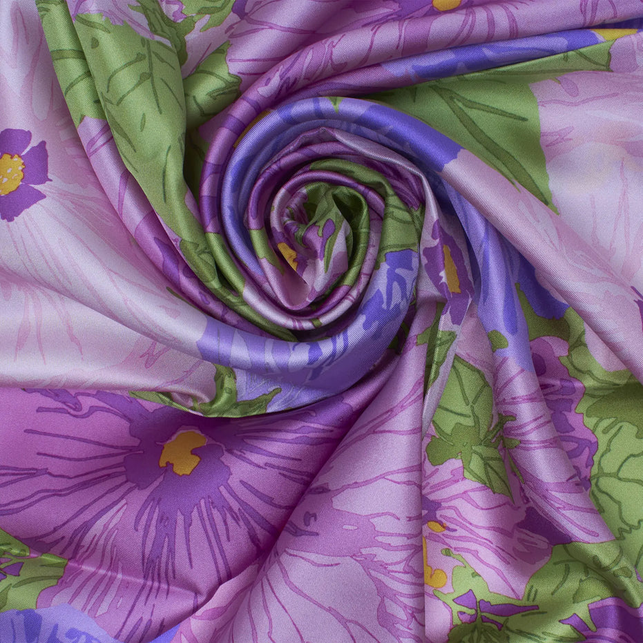 Foulard Donna Seta "Flower" - Made in Italy |100% Seta