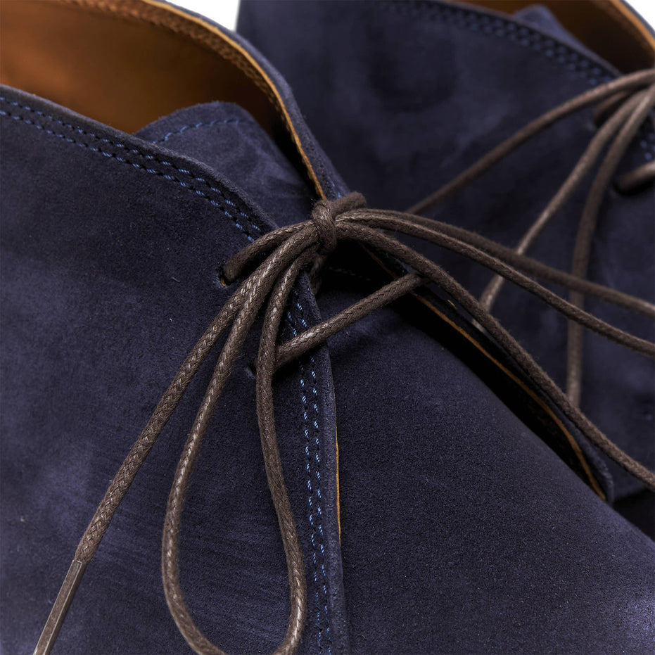 Scarpa Uomo Polacchino con lacci scamosciata