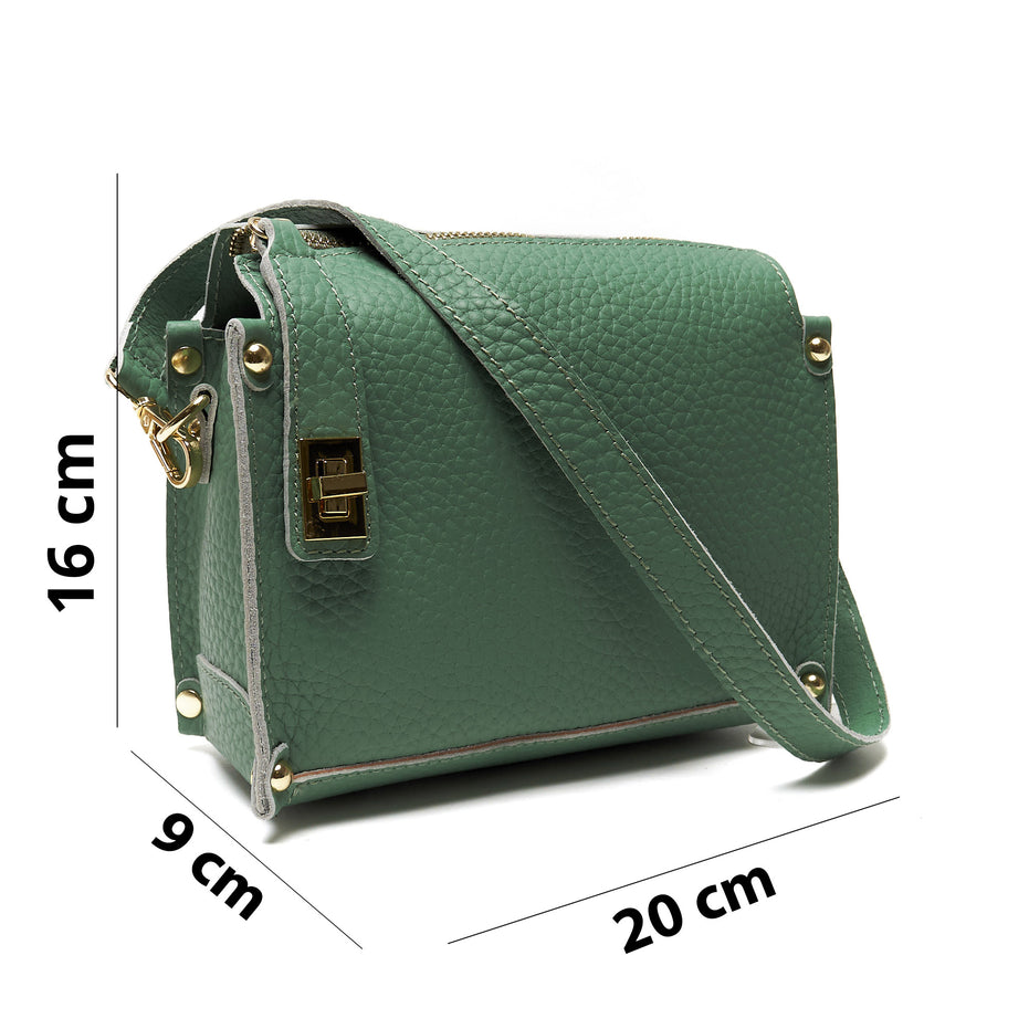 Pochette a Tracolla chiusura sicura in Vera Pelle – Made in Italy