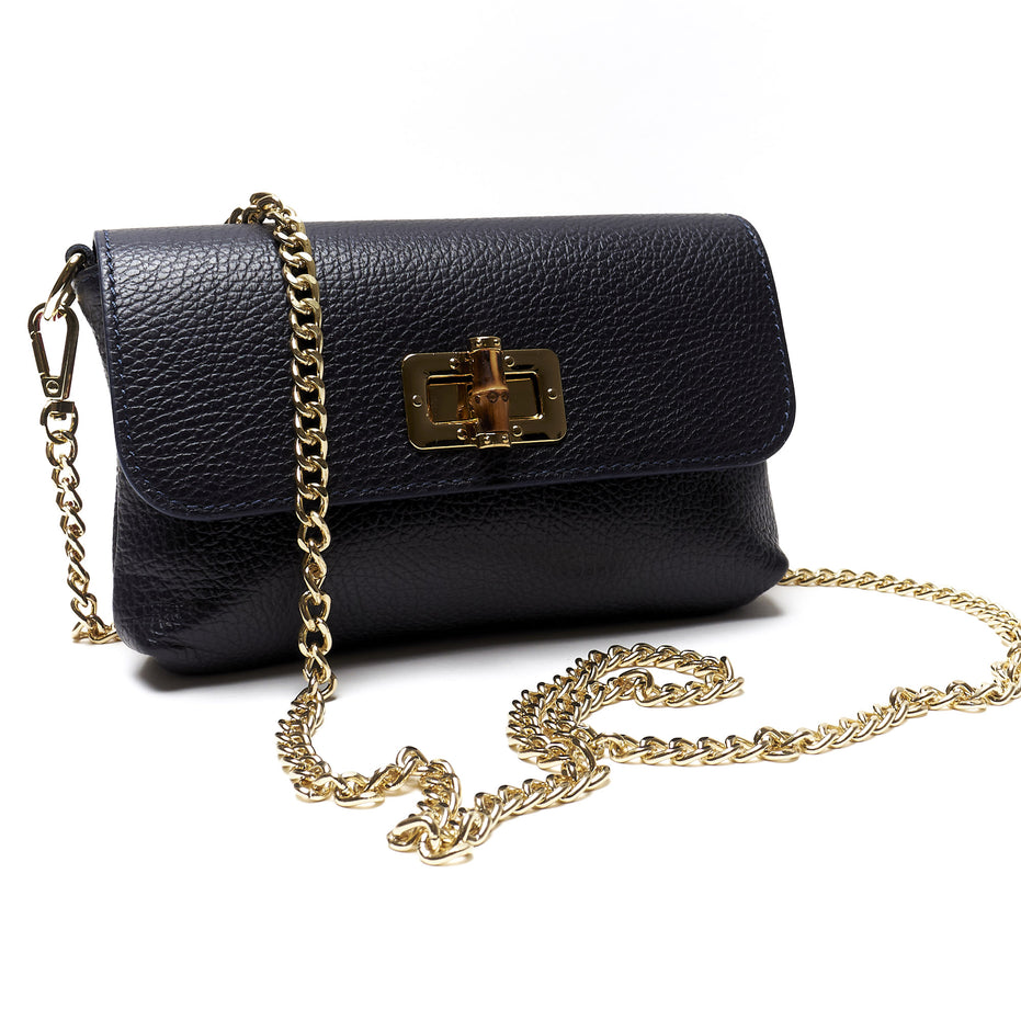 Pochette a Busta in Vera Pelle Pieno Fiore – Made in Italy