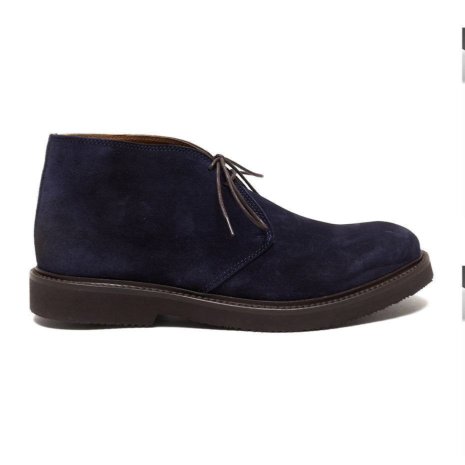 Scarpa Uomo Polacchino con lacci scamosciata