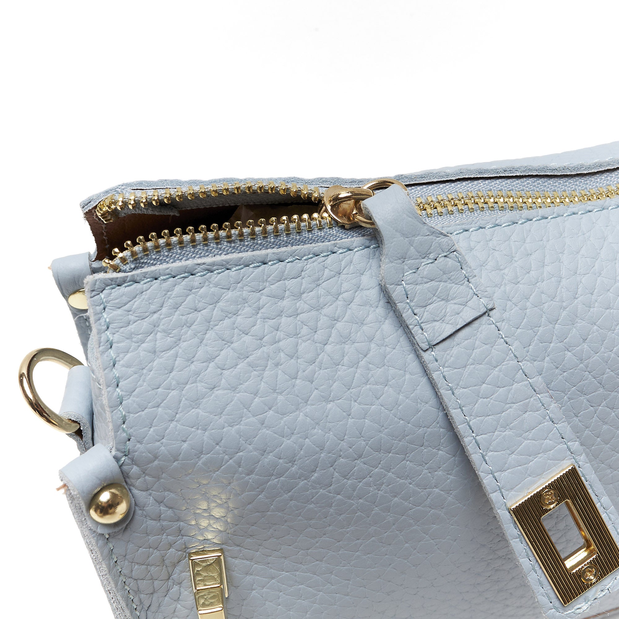 Pochette a Tracolla chiusura sicura in Vera Pelle – Made in Italy