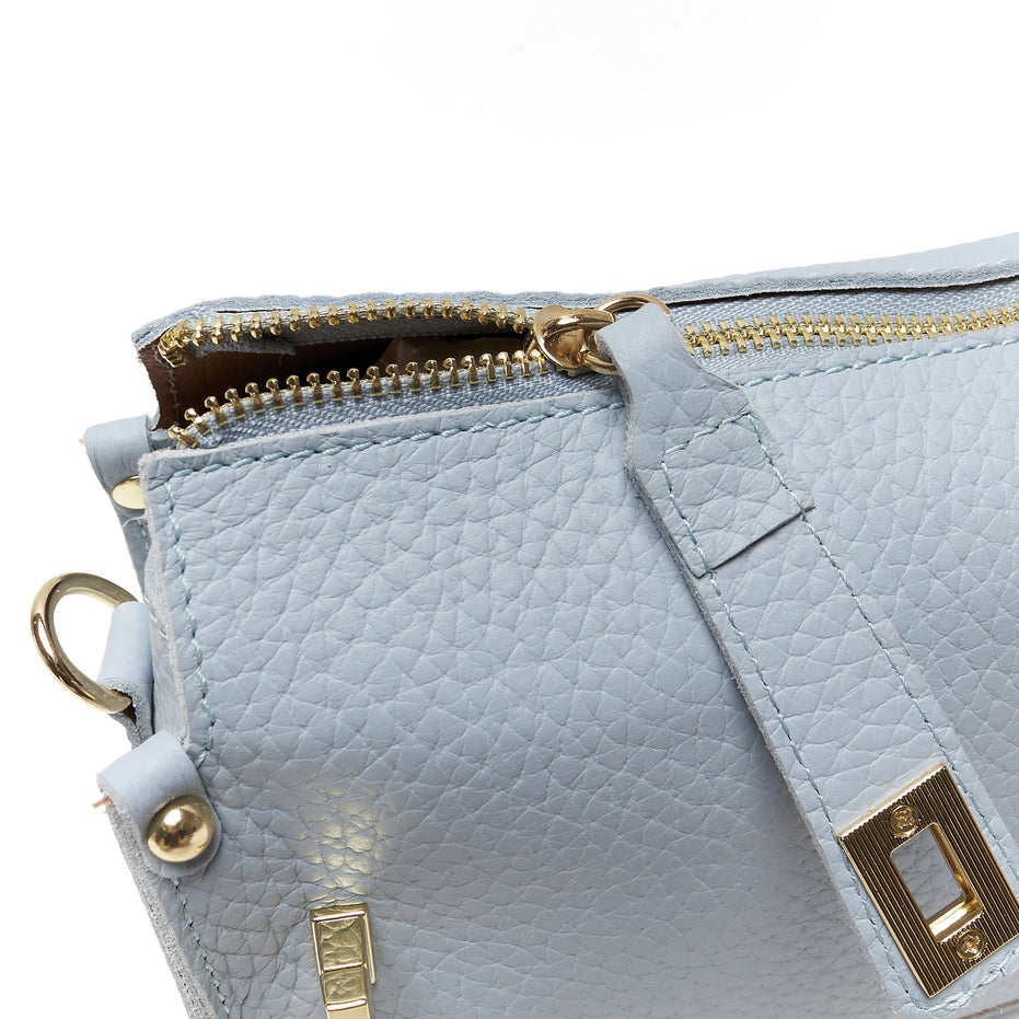 Pochette a Tracolla chiusura sicura in Vera Pelle – Made in Italy