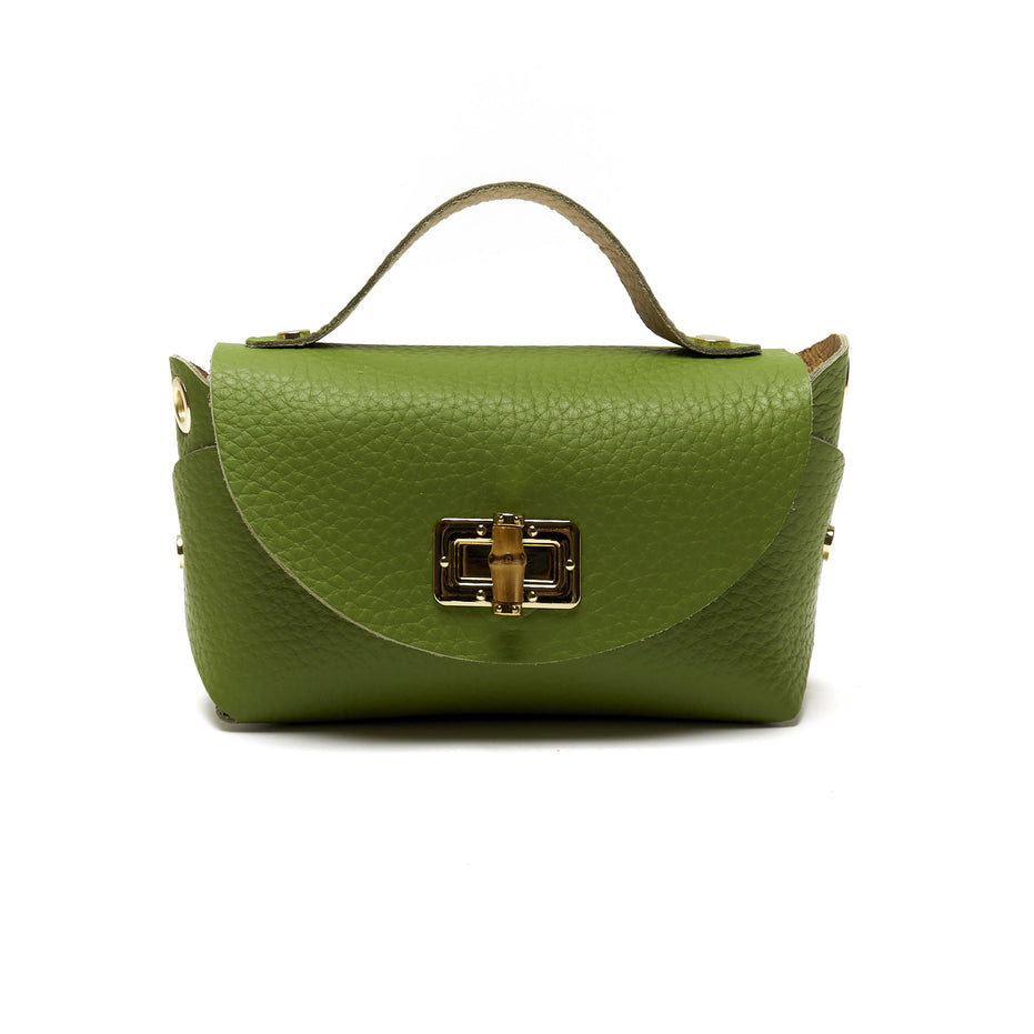 Mini Pochette in Vera Pelle con Tracolla a Catena – Made in Italy