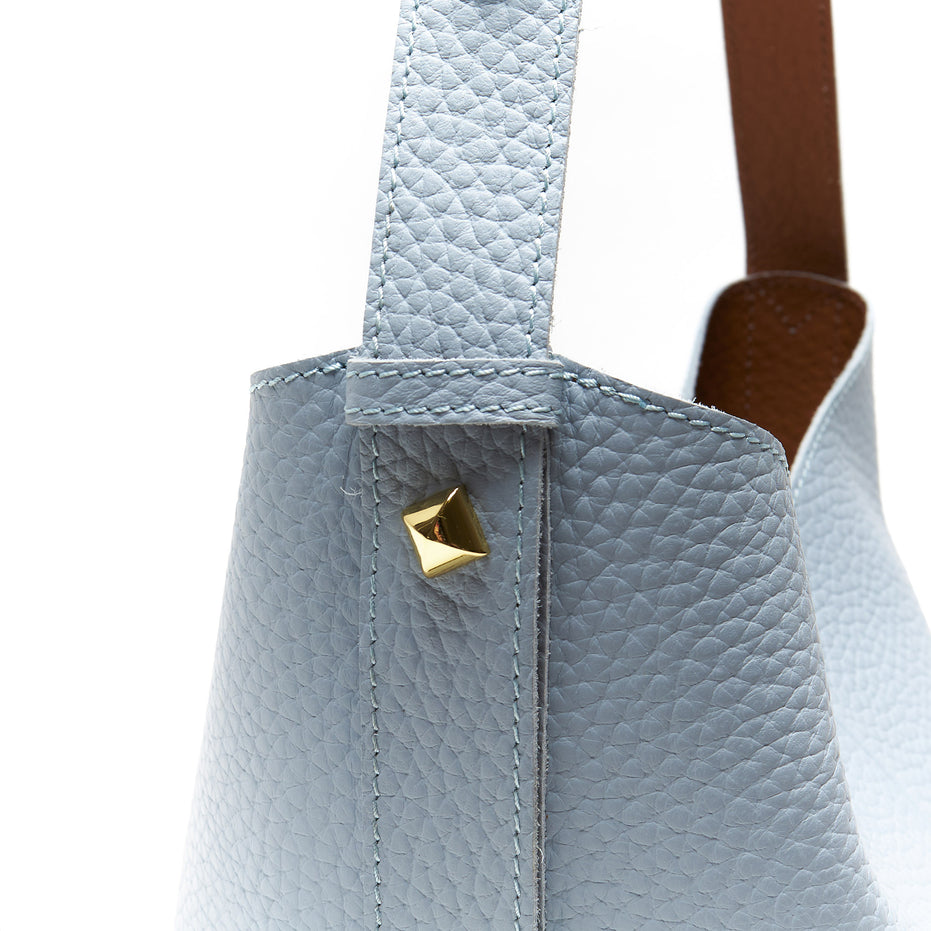 Borsa a Spalla in Vera Pelle con Pochette Estraibile – Made in Italy
