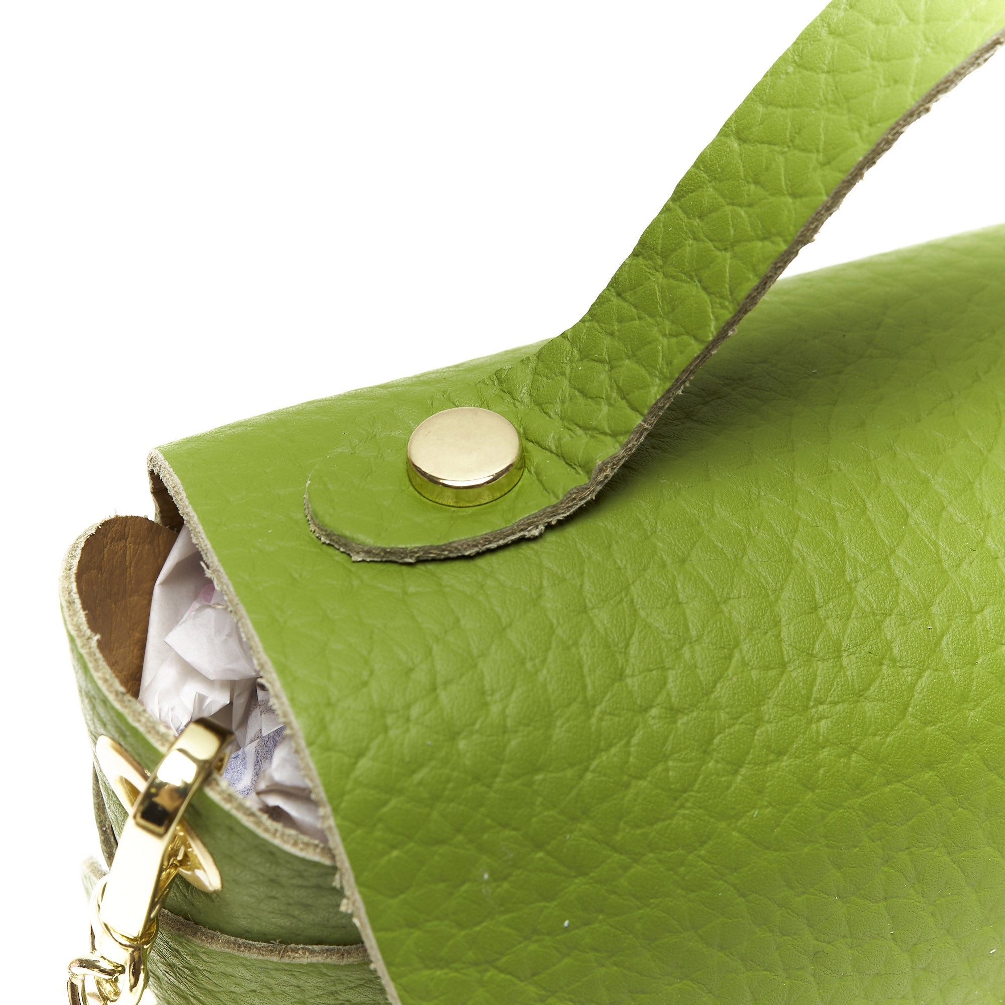 Mini Pochette in Vera Pelle con Tracolla a Catena – Made in Italy