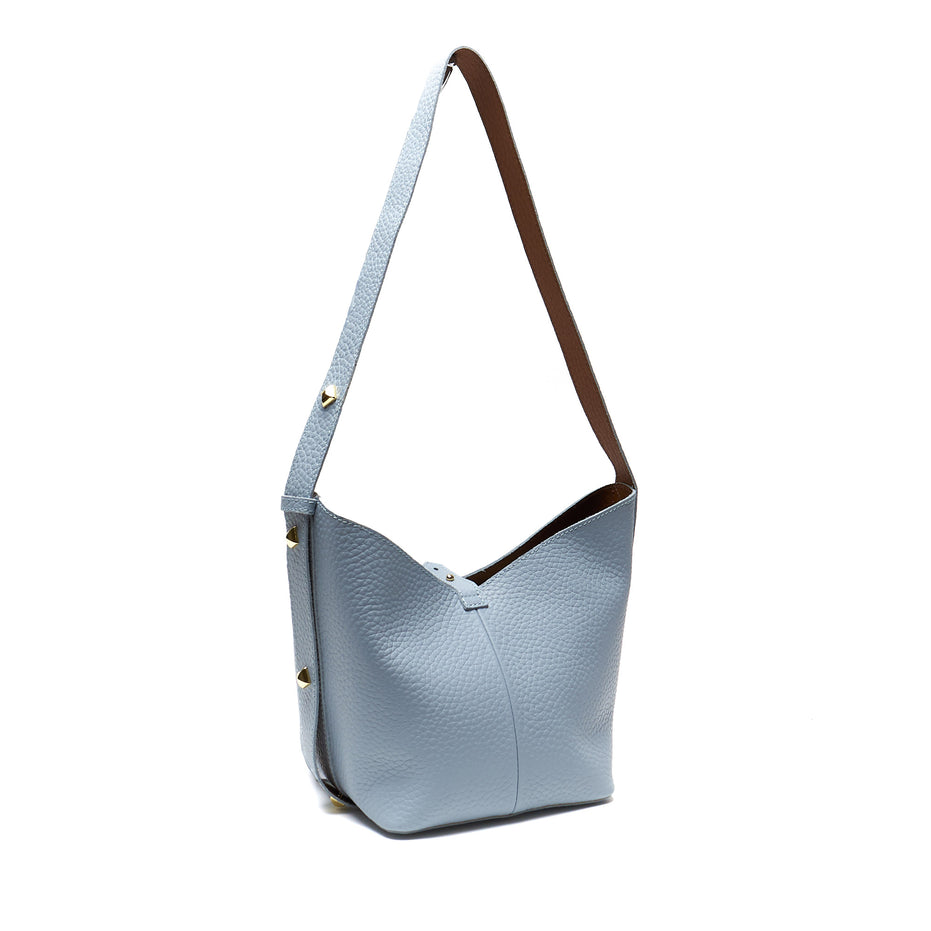 Borsa a Spalla in Vera Pelle con Pochette Estraibile – Made in Italy