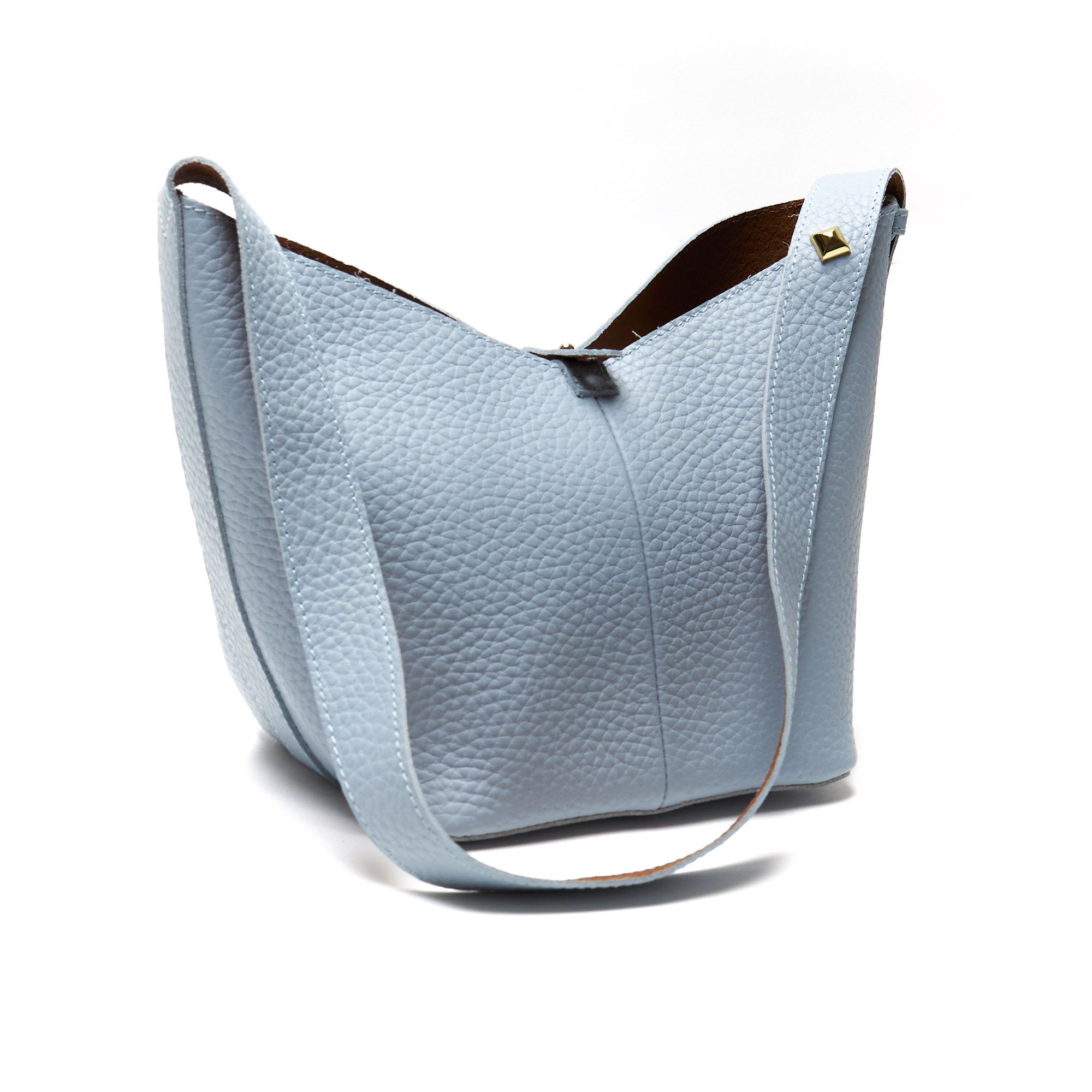 Borsa a Spalla in Vera Pelle con Pochette Estraibile – Made in Italy