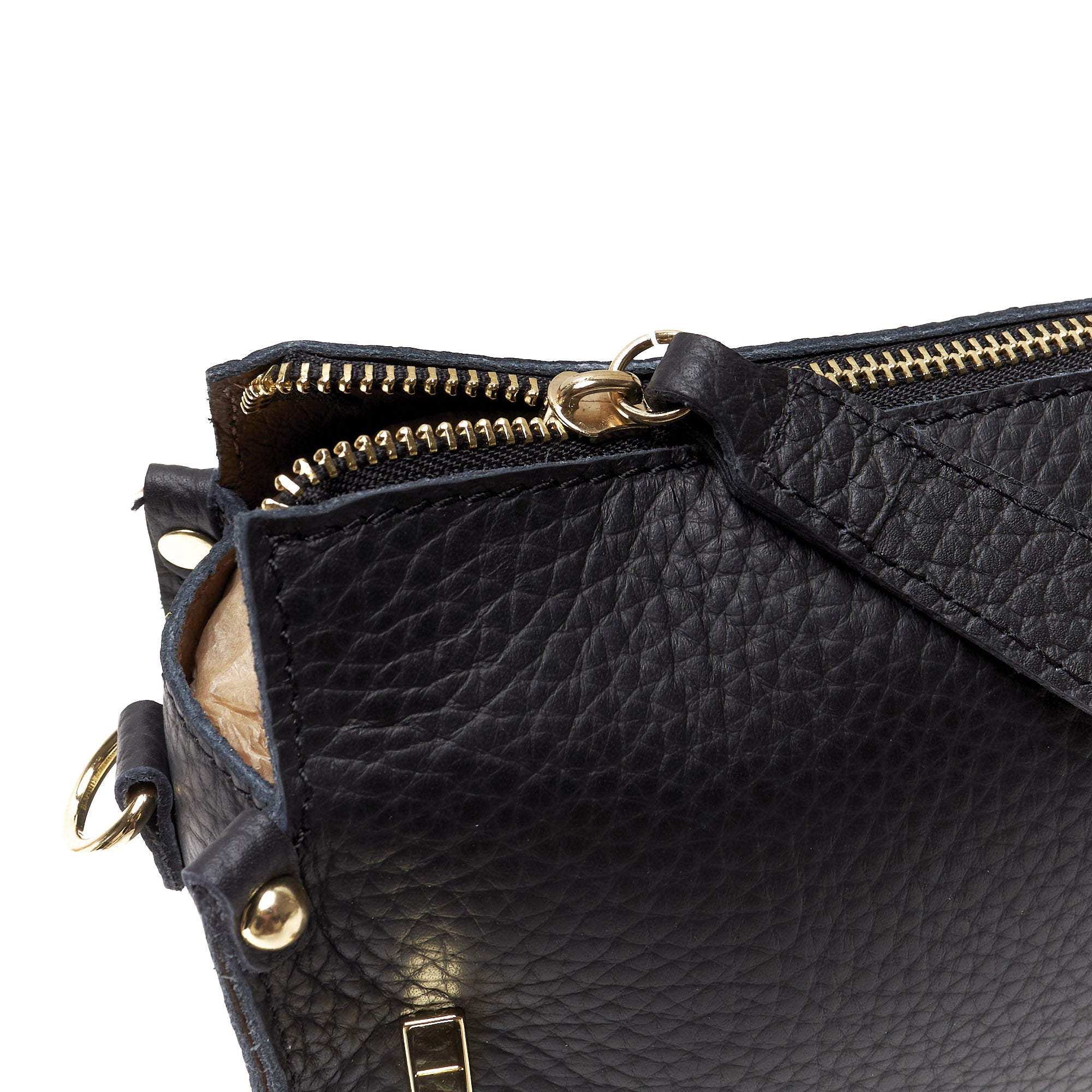 Pochette a Tracolla chiusura sicura in Vera Pelle – Made in Italy