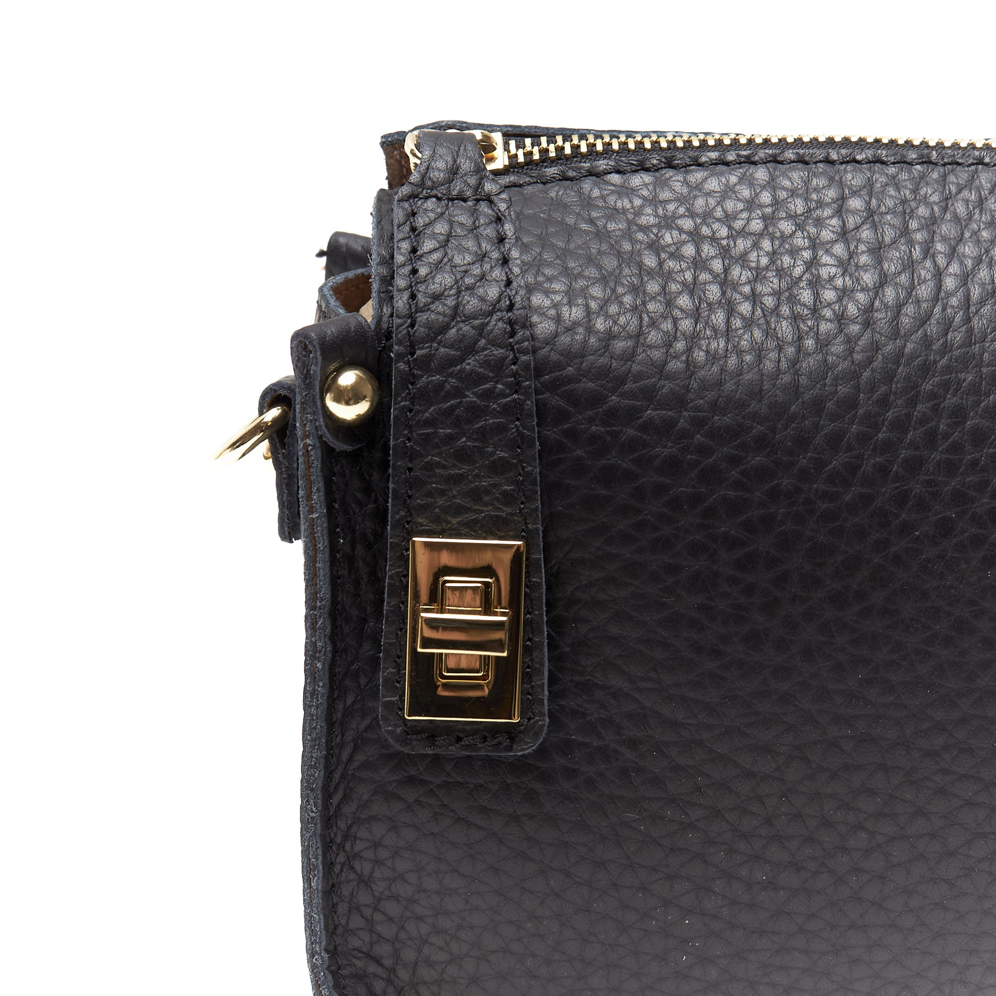 Pochette a Tracolla chiusura sicura in Vera Pelle – Made in Italy