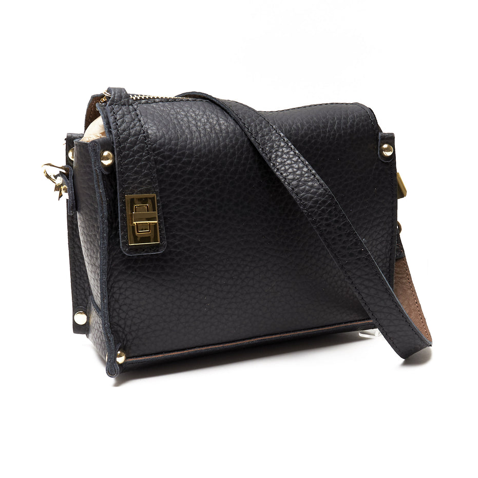 Pochette a Tracolla chiusura sicura in Vera Pelle – Made in Italy