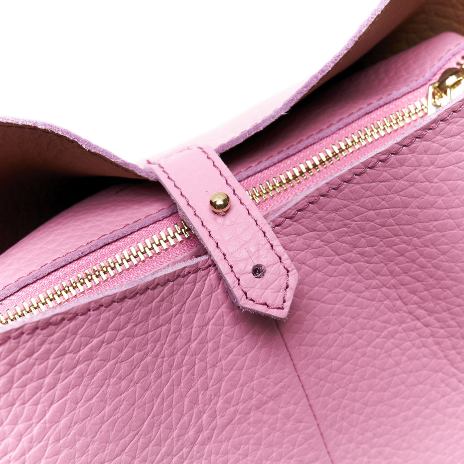 Borsa a Spalla in Vera Pelle con Pochette Estraibile – Made in Italy