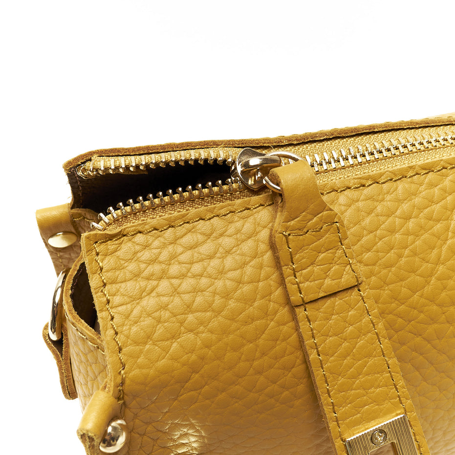 Pochette a Tracolla chiusura sicura in Vera Pelle – Made in Italy