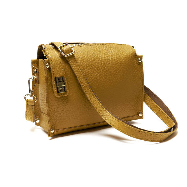 Pochette a Tracolla chiusura sicura in Vera Pelle – Made in Italy