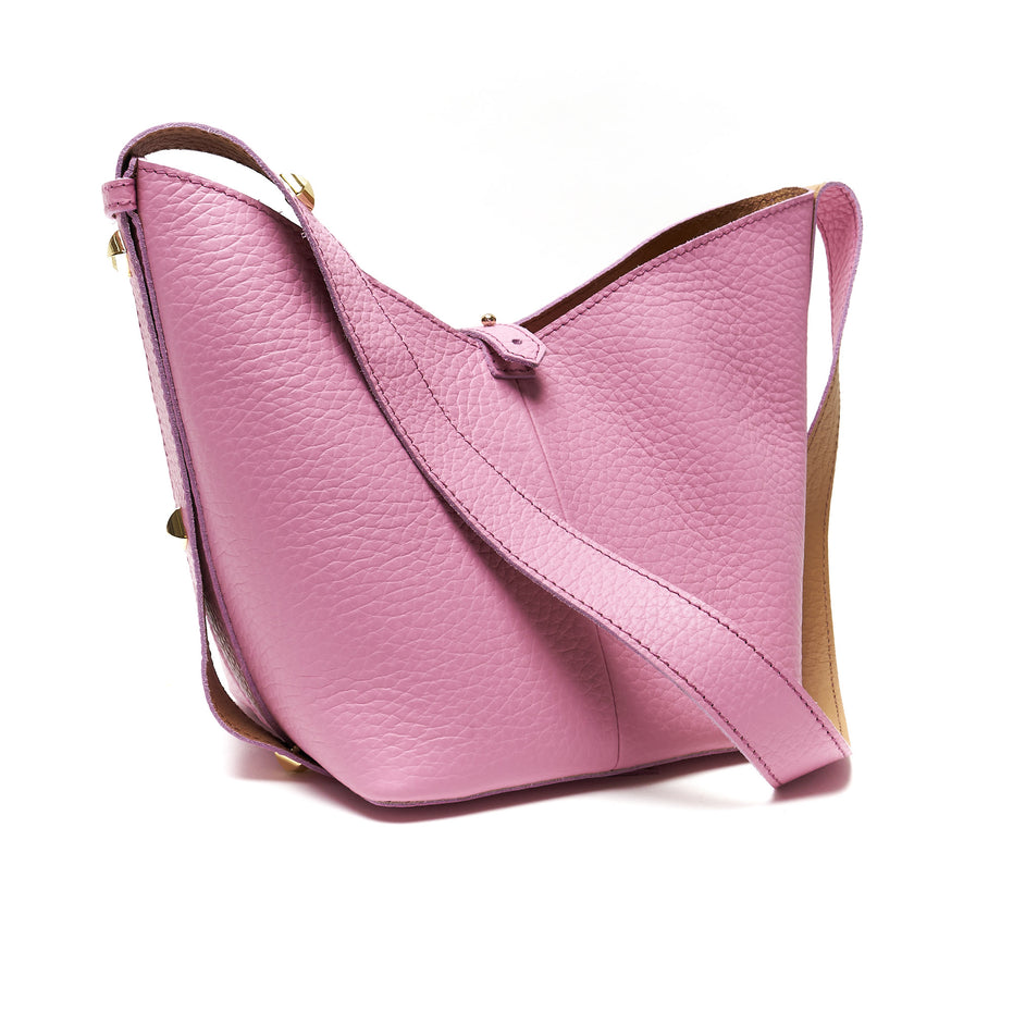 Borsa a Spalla in Vera Pelle con Pochette Estraibile – Made in Italy