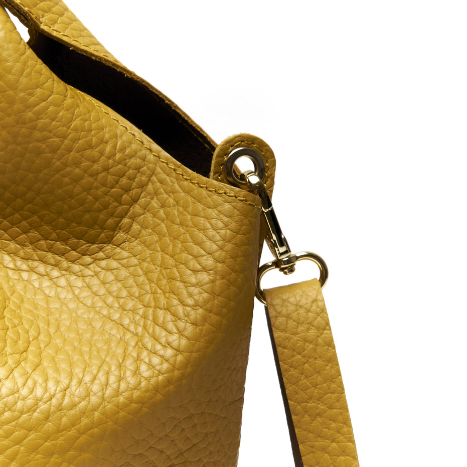 Borsa Hobo in Vera Pelle con Pochette Estraibile – Made in Italy
