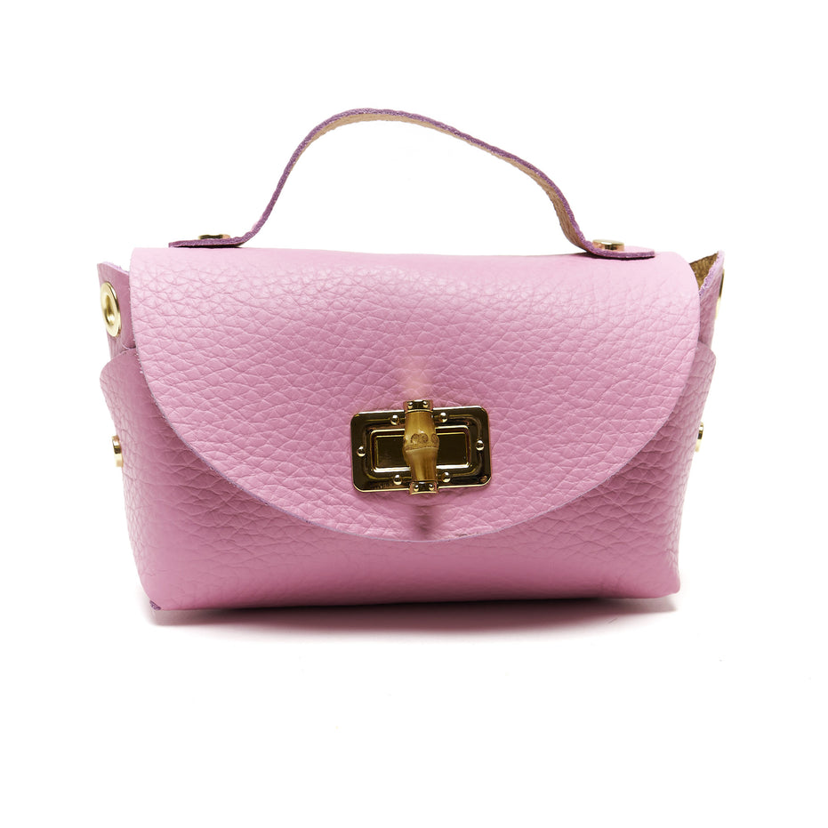 Mini Pochette in Vera Pelle con Tracolla a Catena – Made in Italy