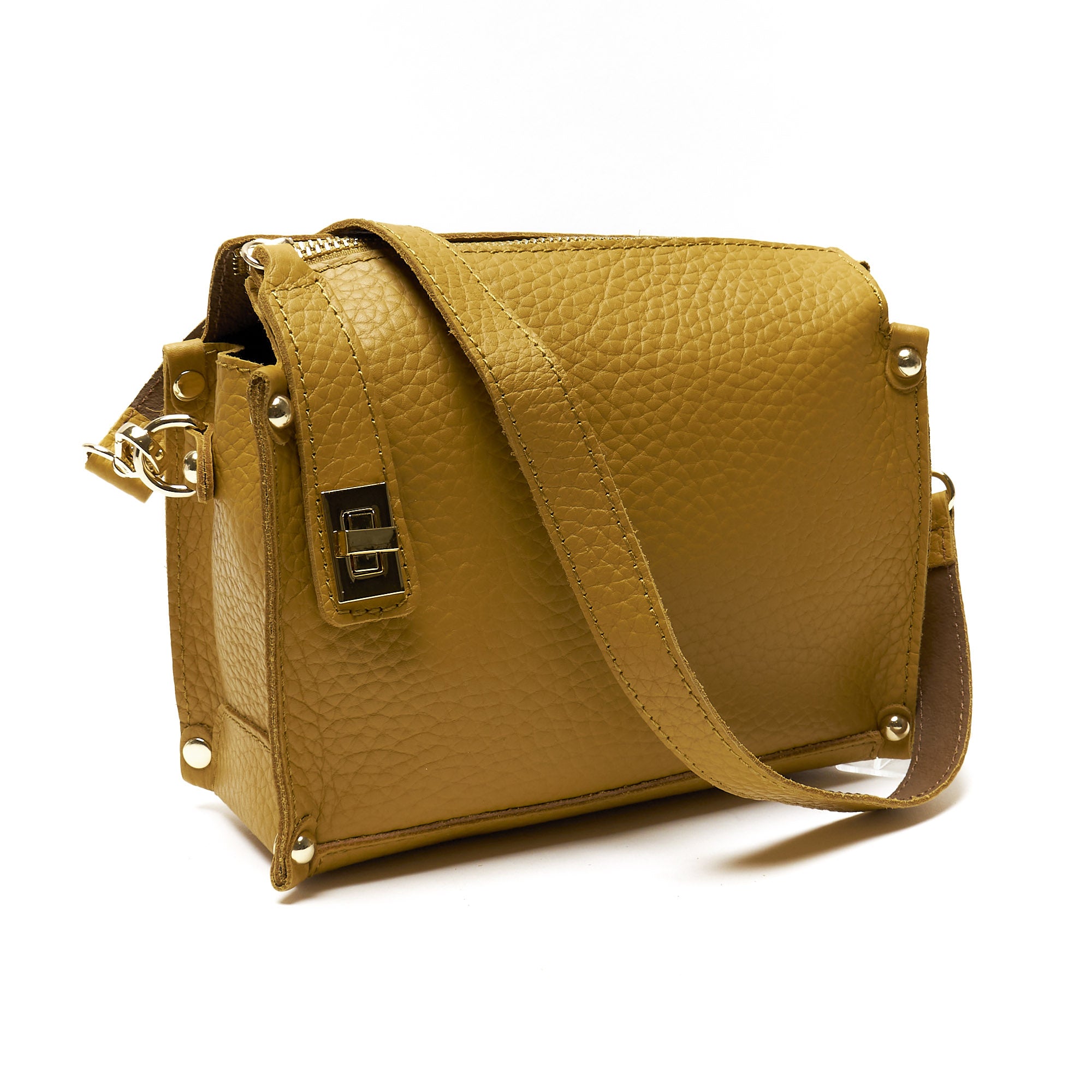 Pochette a Tracolla chiusura sicura in Vera Pelle – Made in Italy
