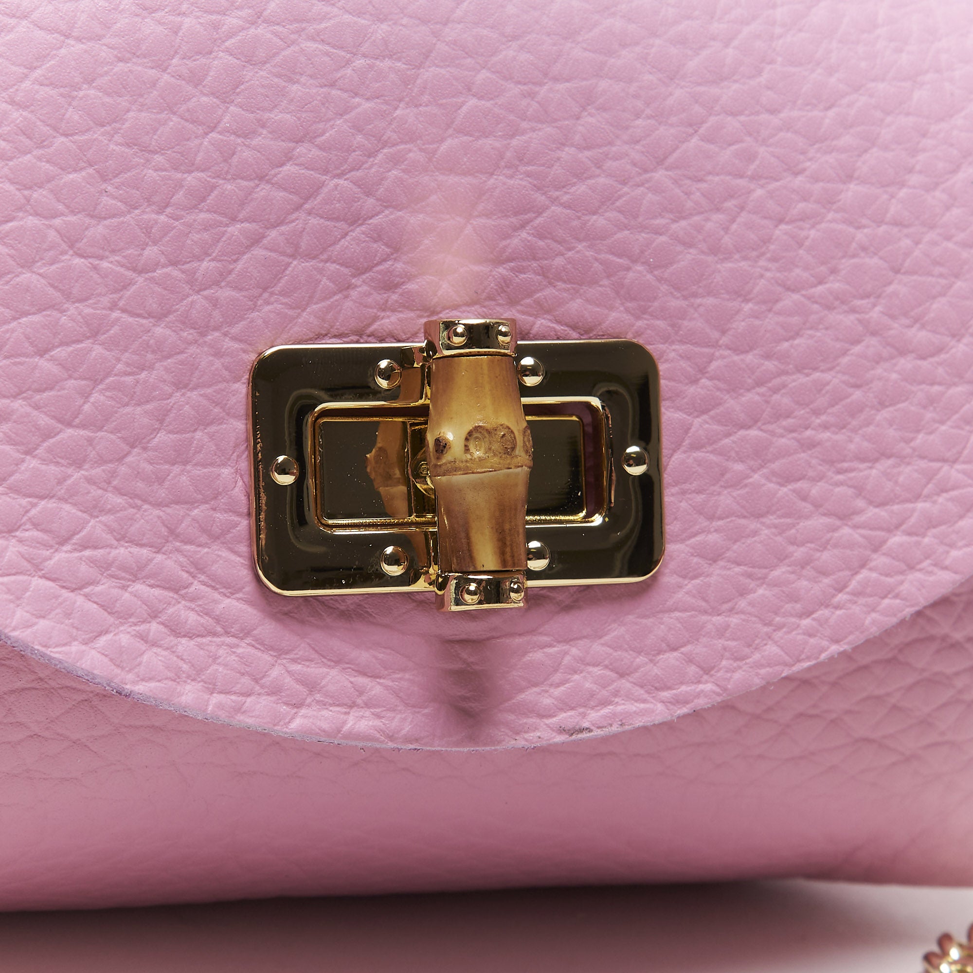 Mini Pochette in Vera Pelle con Tracolla a Catena – Made in Italy