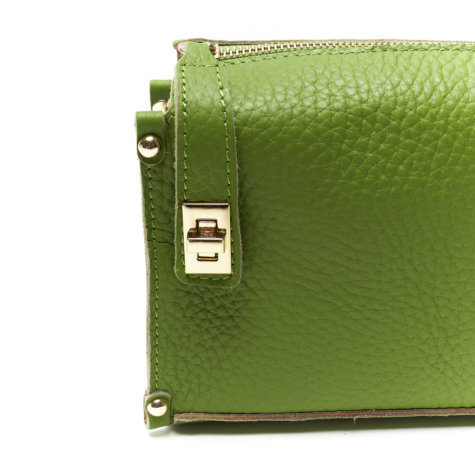 Pochette a Tracolla chiusura sicura in Vera Pelle – Made in Italy
