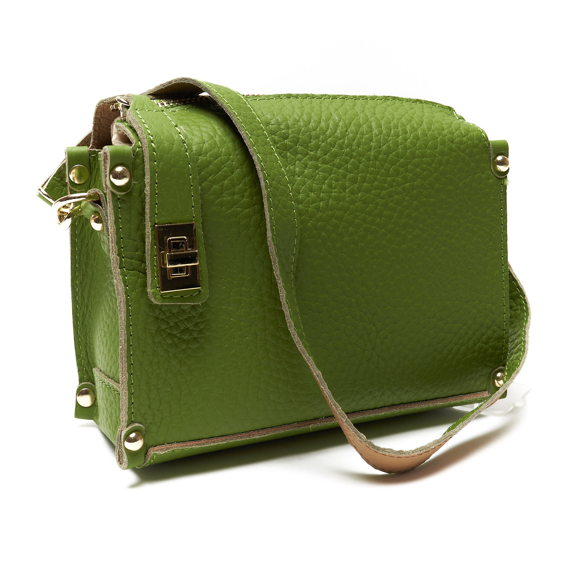 Pochette a Tracolla chiusura sicura in Vera Pelle – Made in Italy