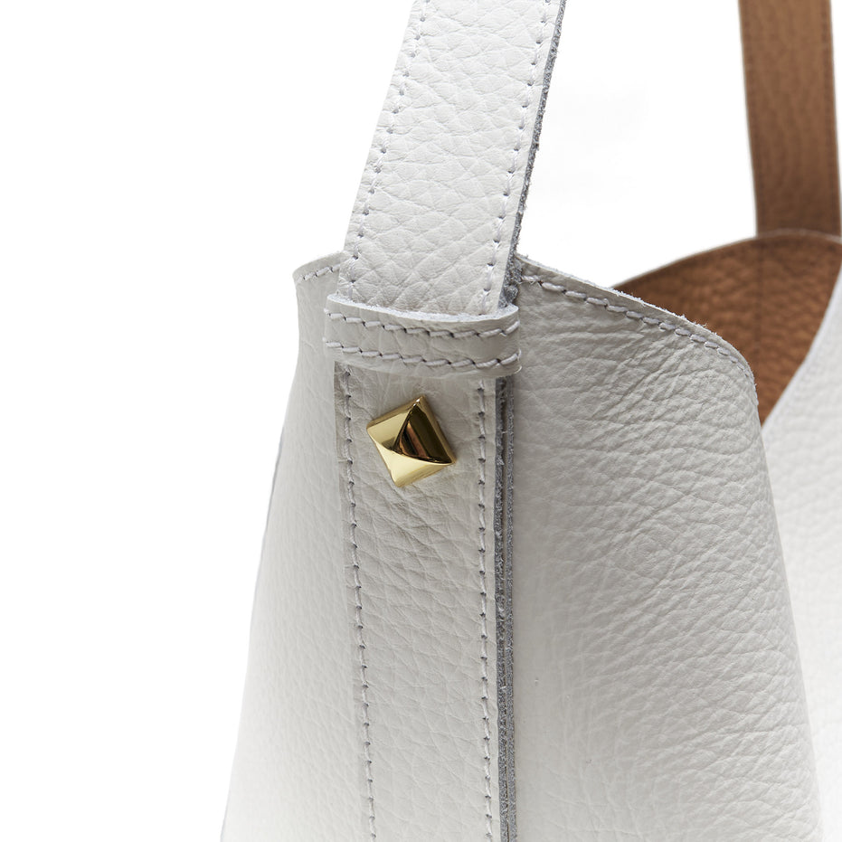 Borsa a Spalla in Vera Pelle con Pochette Estraibile – Made in Italy
