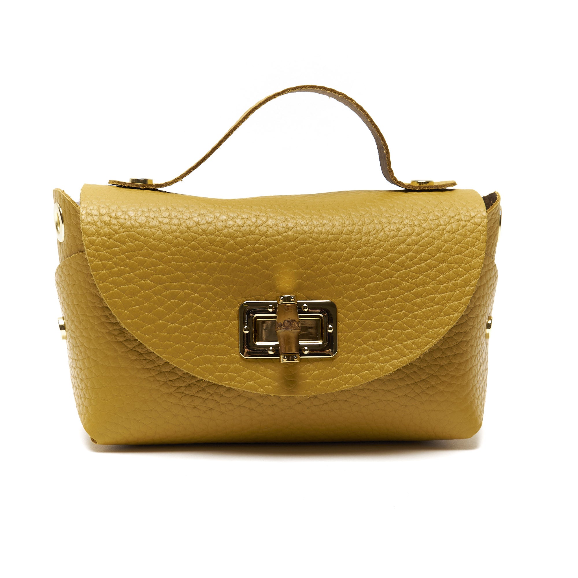 Mini Pochette in Vera Pelle con Tracolla a Catena – Made in Italy
