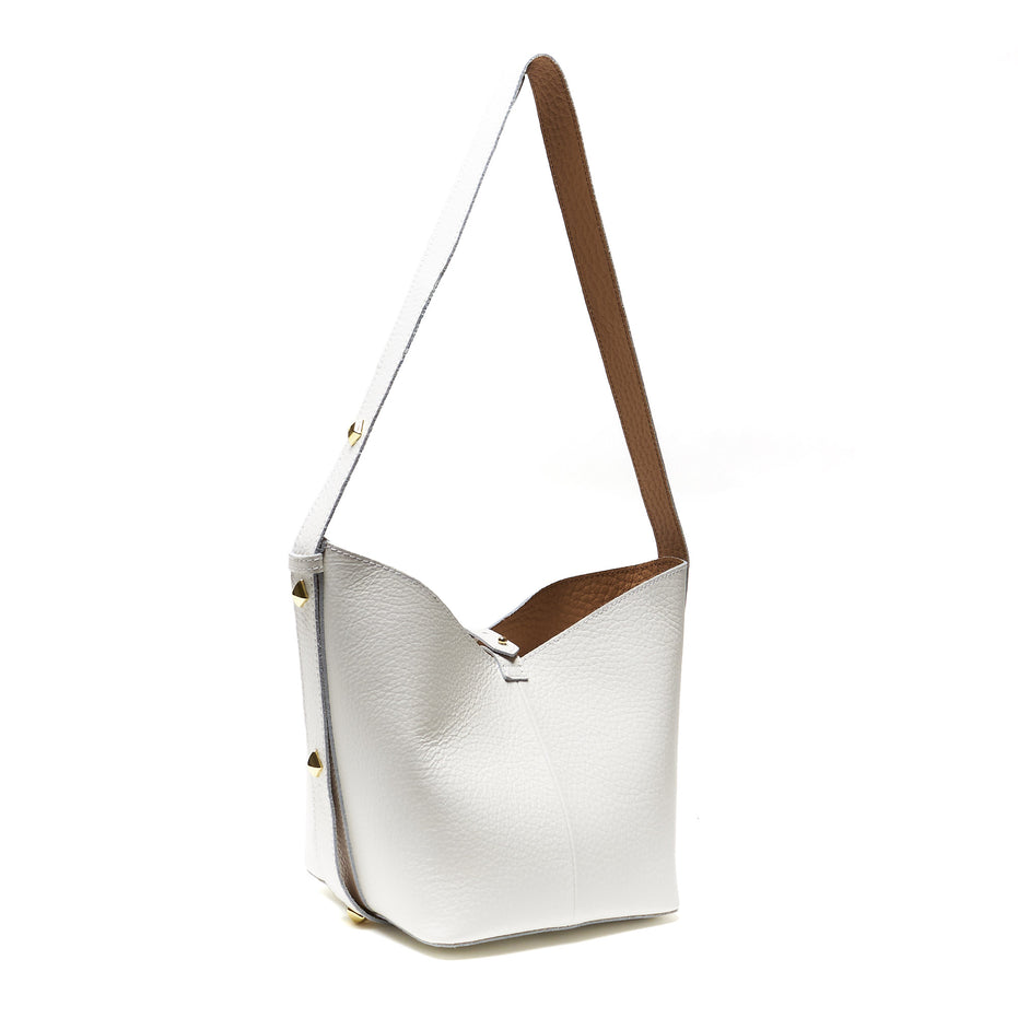 Borsa a Spalla in Vera Pelle con Pochette Estraibile – Made in Italy