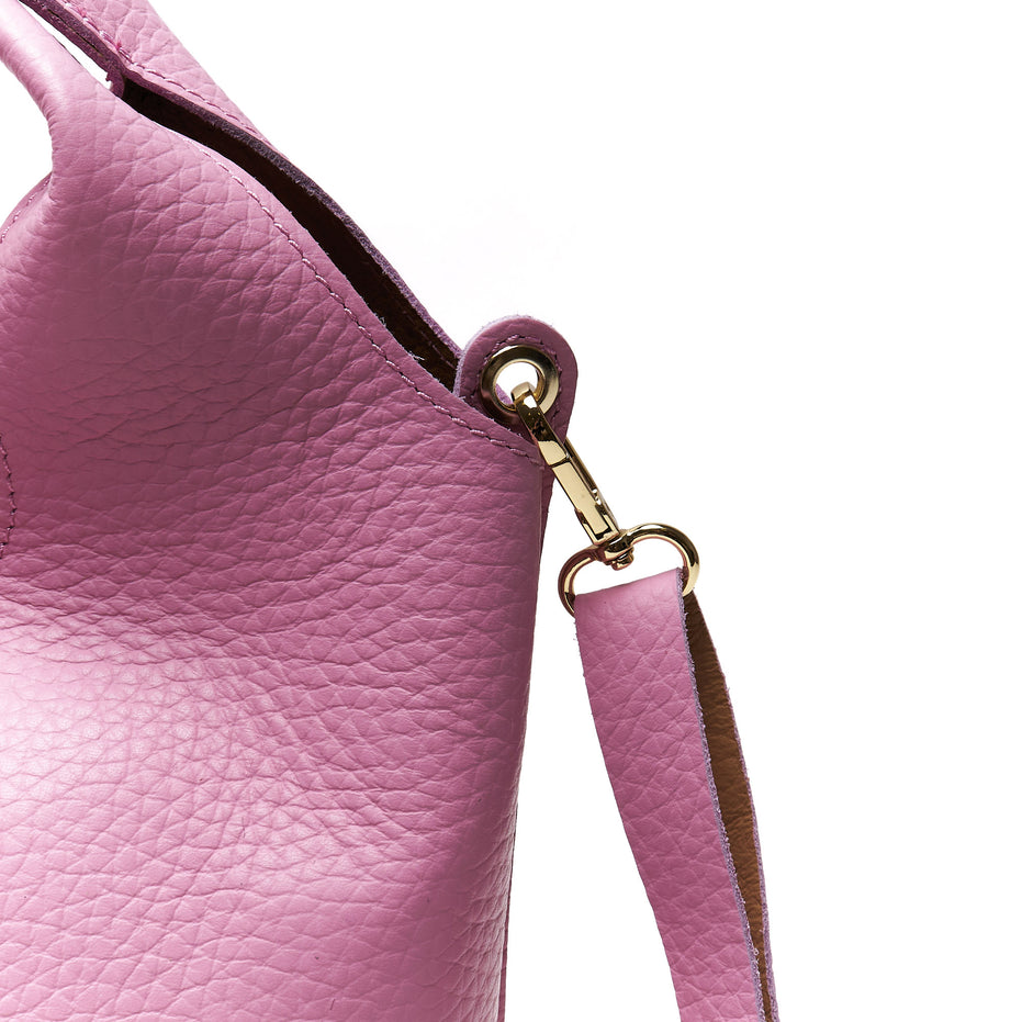 Borsa Hobo in Vera Pelle con Pochette Estraibile – Made in Italy