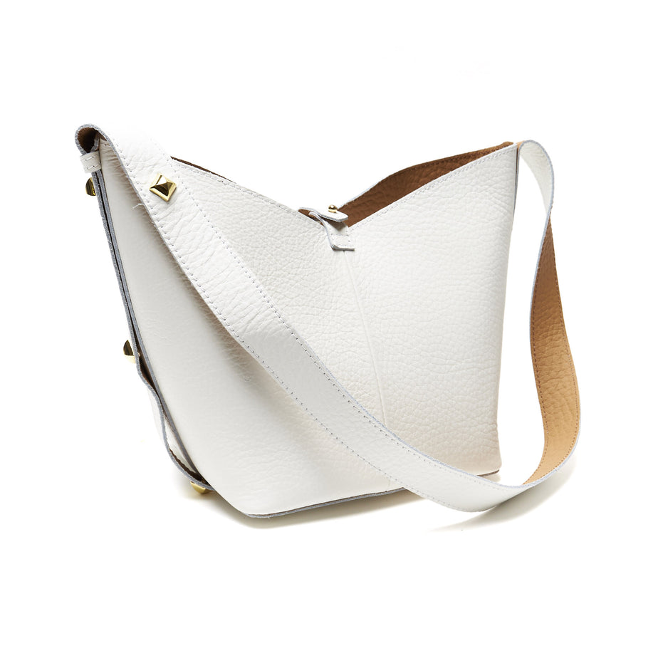 Borsa a Spalla in Vera Pelle con Pochette Estraibile – Made in Italy