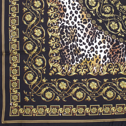 Foulard Donna Seta "Barocco Animalier" - Made in Italy |100% Seta