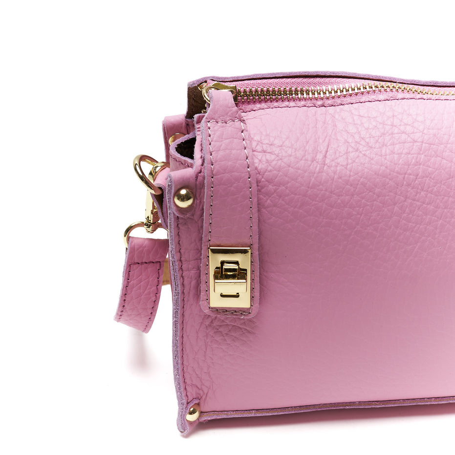 Pochette a Tracolla chiusura sicura in Vera Pelle – Made in Italy