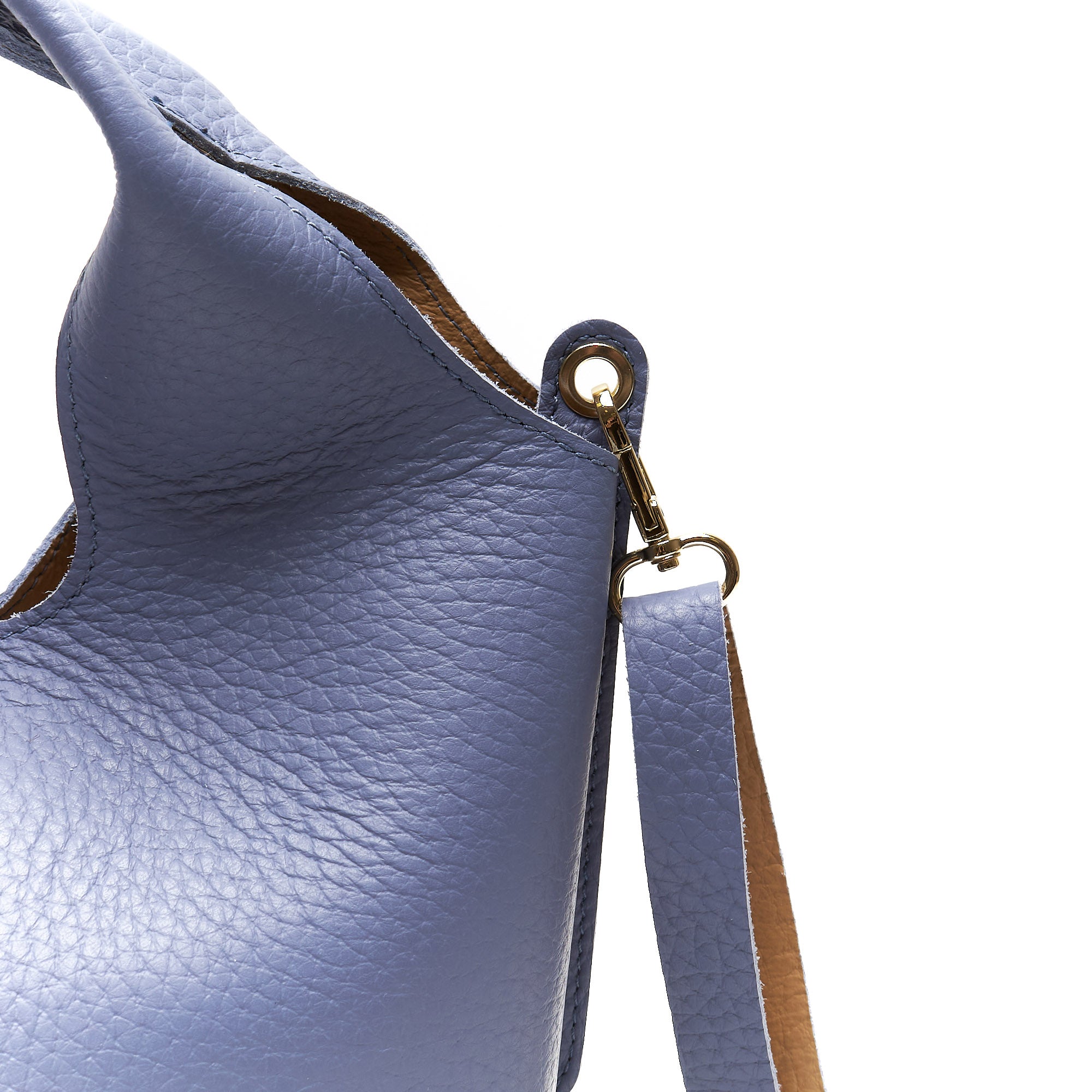 Borsa Hobo in Vera Pelle con Pochette Estraibile – Made in Italy